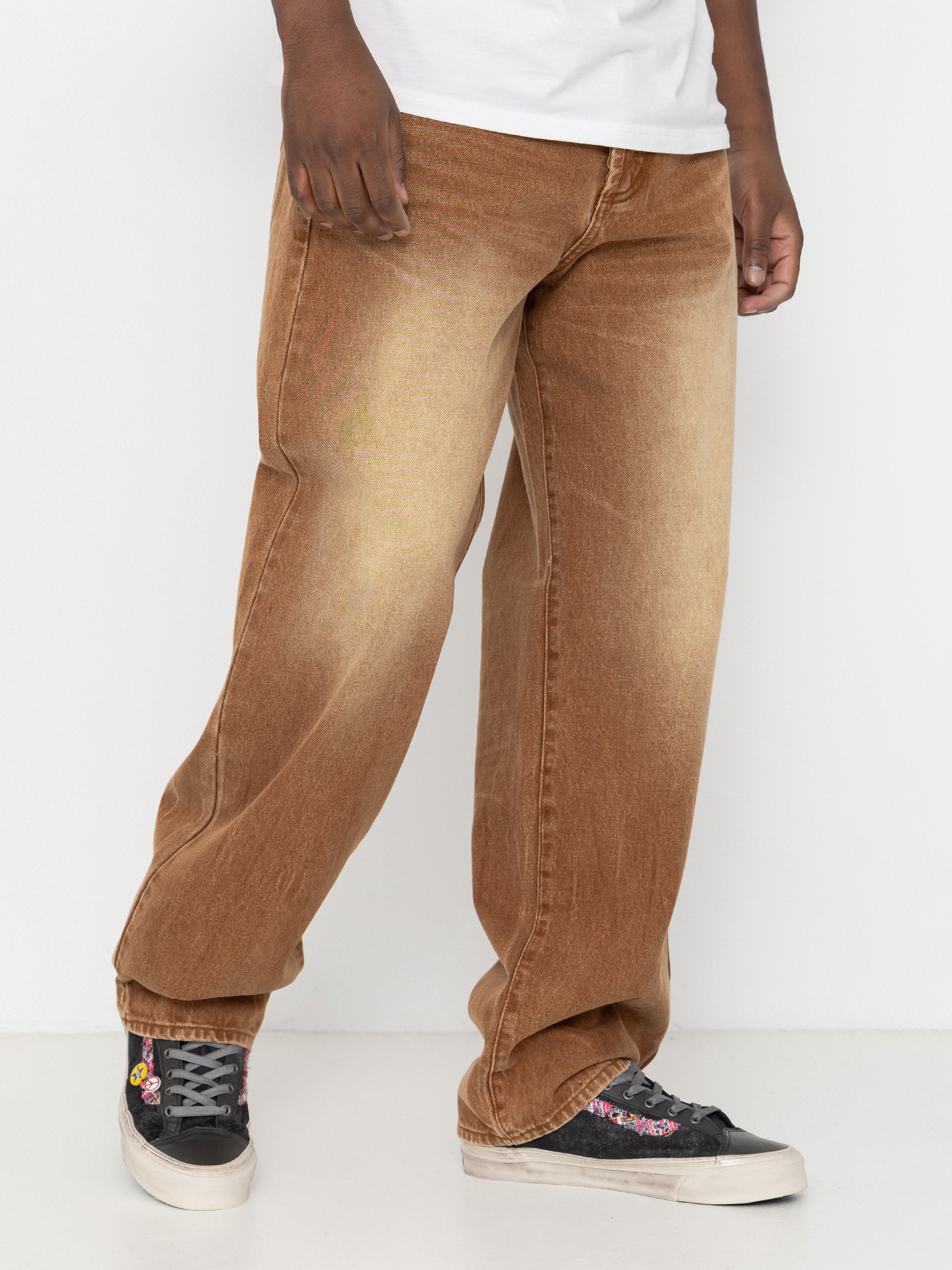 Kisnadrág OBEY Boxcar Straight Denim (archive brown)