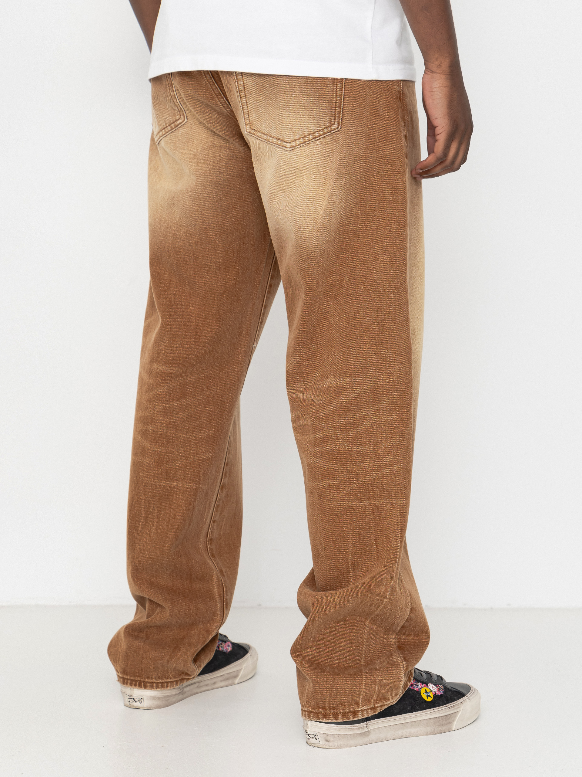 Kisnadrág OBEY Boxcar Straight Denim (archive brown)