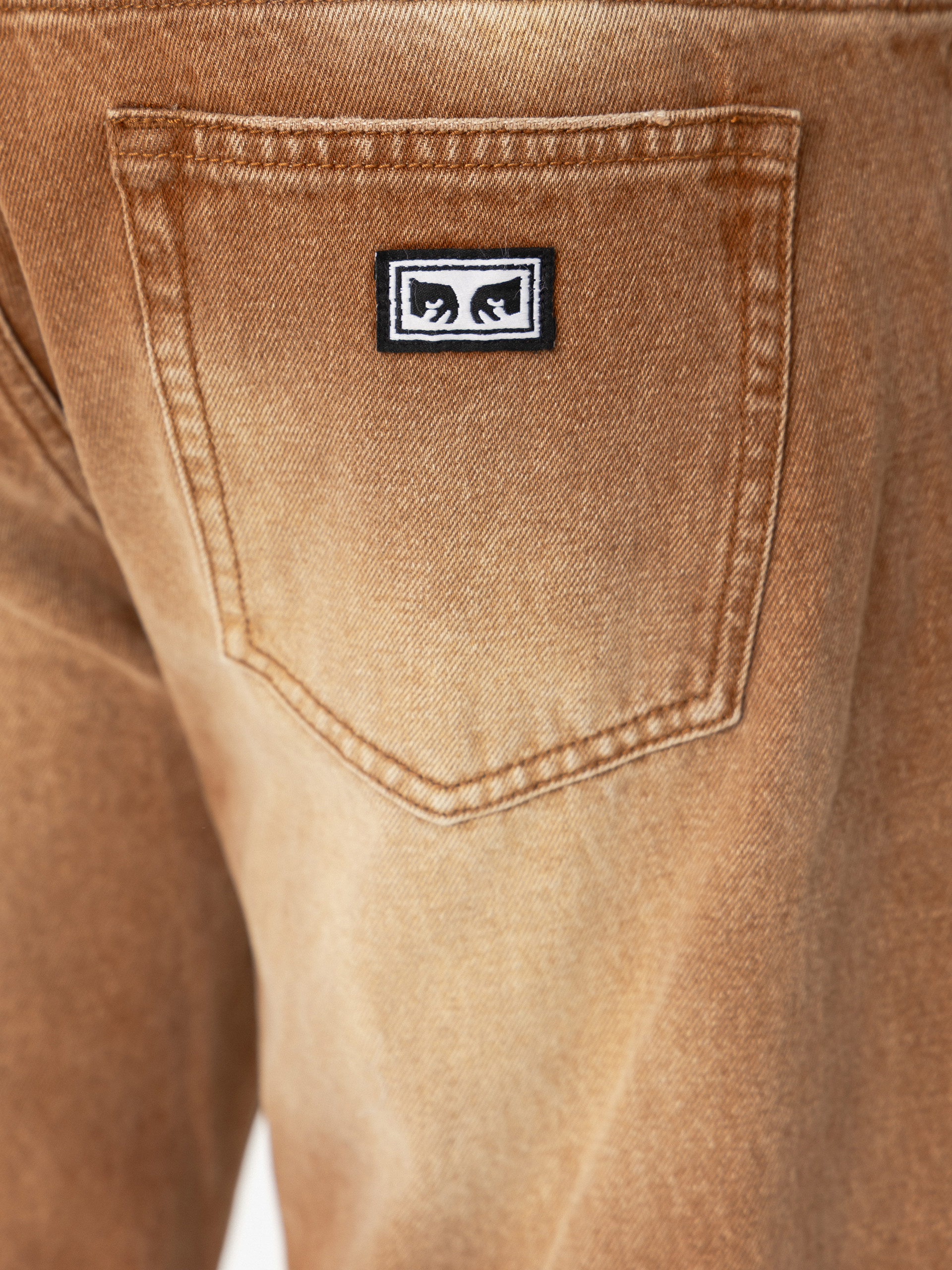 Kisnadrág OBEY Boxcar Straight Denim (archive brown)