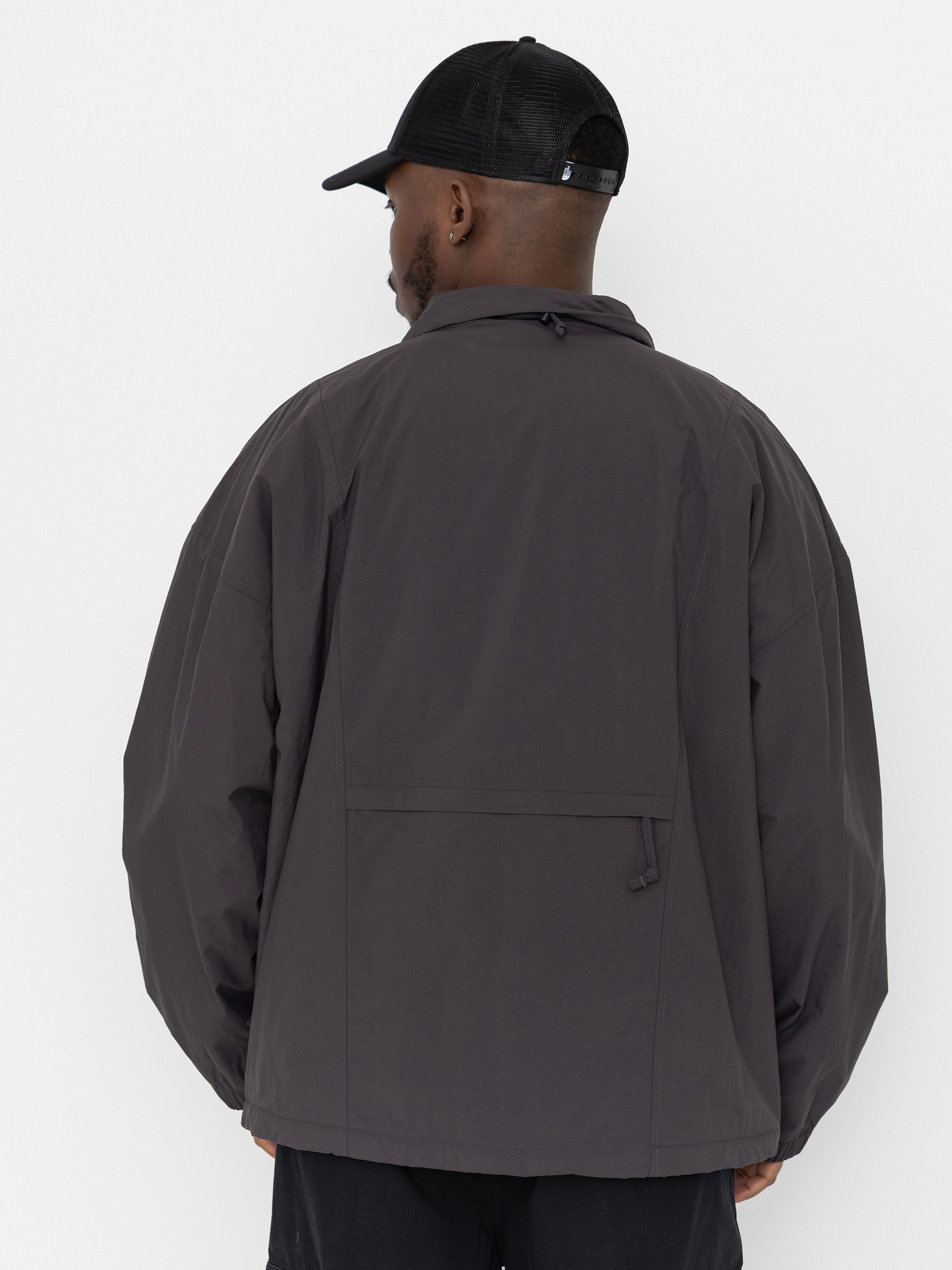 Dzseki The North Face Red Box Nylon Fleece Lined (obsidian)