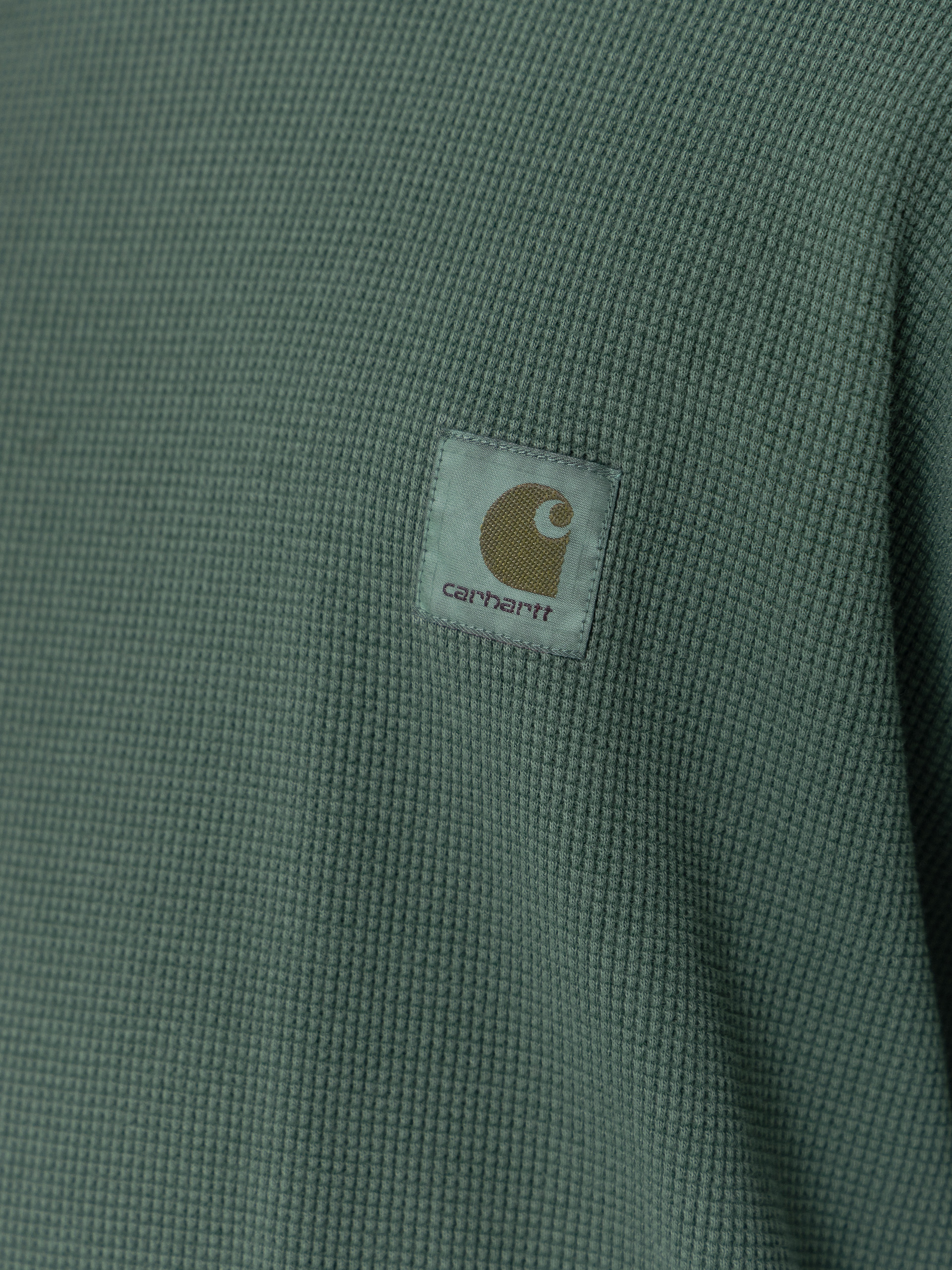 Carhartt WIP Vista Waffle Hosszú ujjú felső (dark scarab/garment dyed)