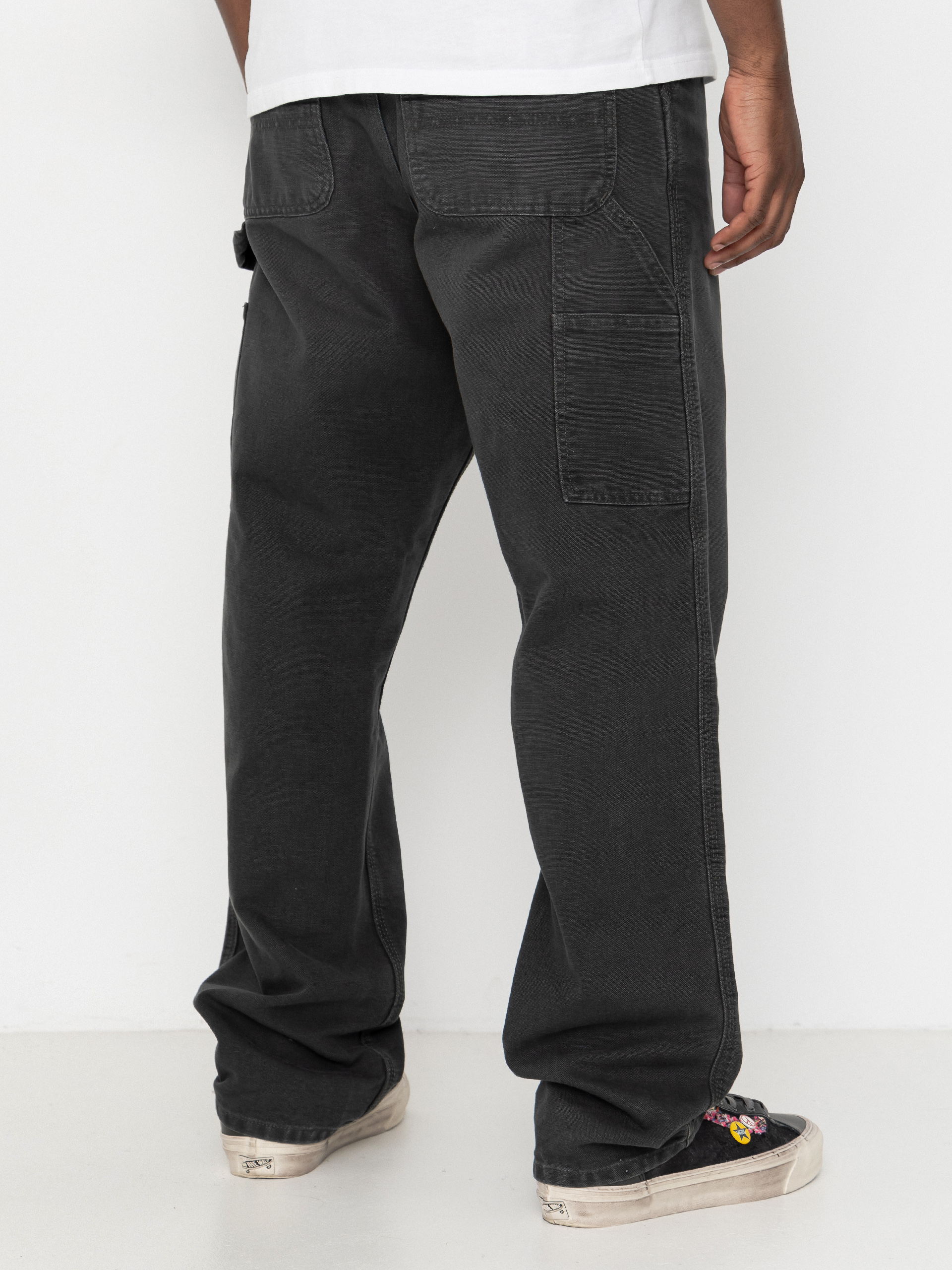 Carhartt WIP Single Knee Kisnadrág (raven/stone canvas)