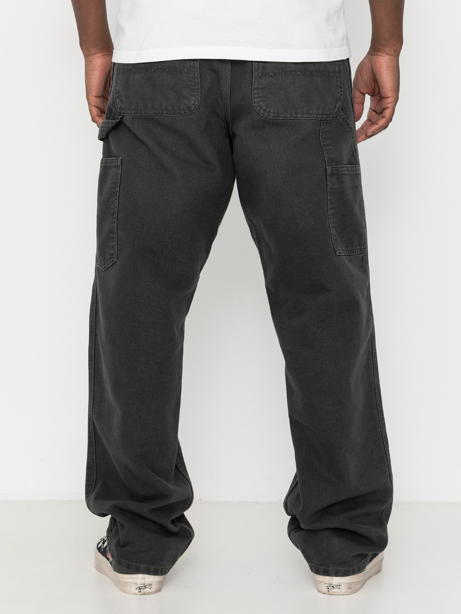 Carhartt WIP Single Knee Kisnadrág (raven/stone canvas)