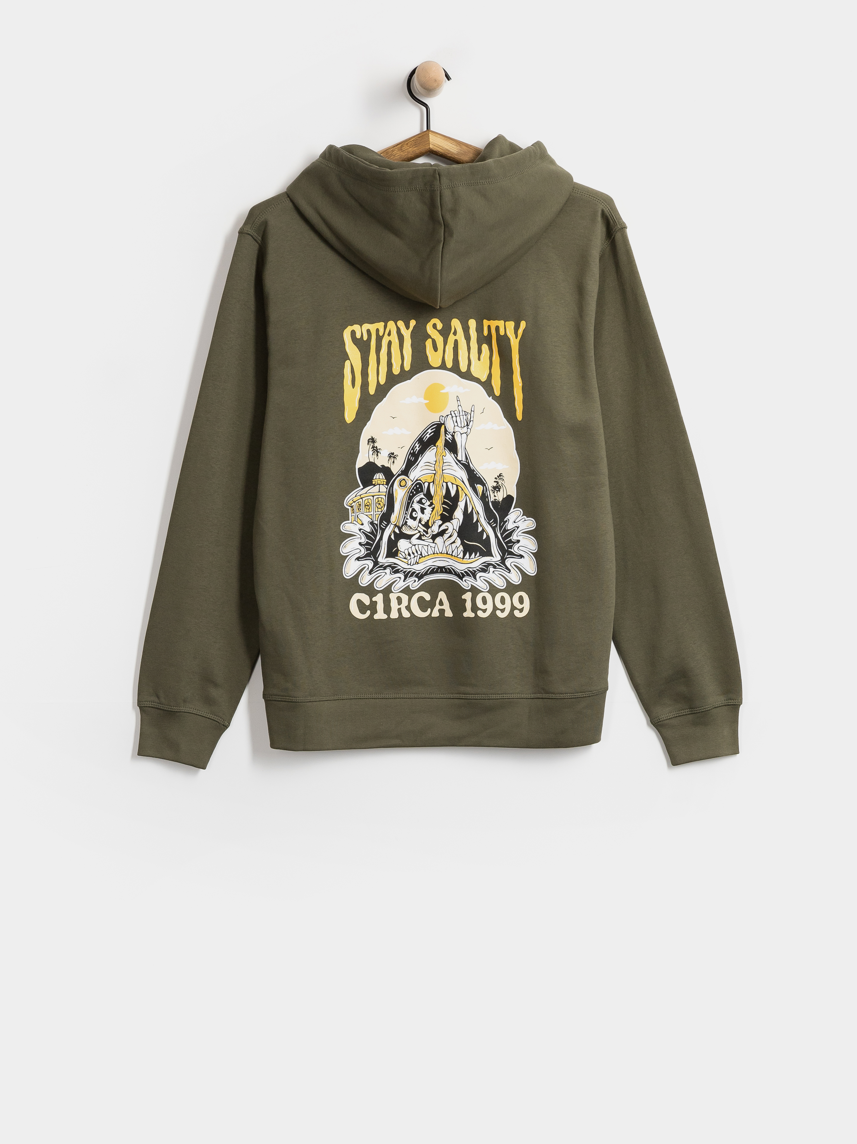 Circa Stay Salty HD Kapucnis pulóver (khaki)