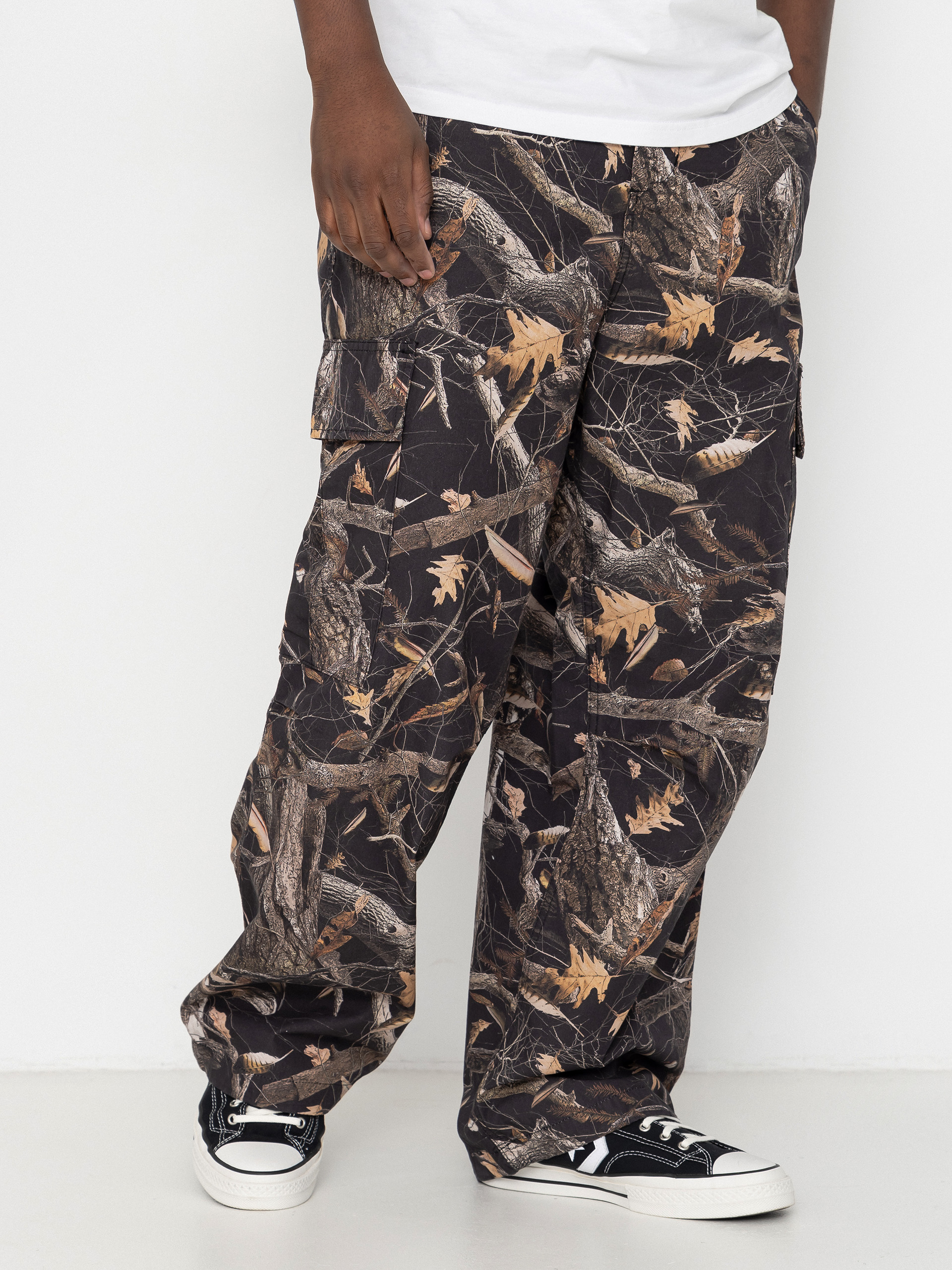 Carhartt WIP Osborn Cargo Kisnadrág (camo feather tree black/rinsed)