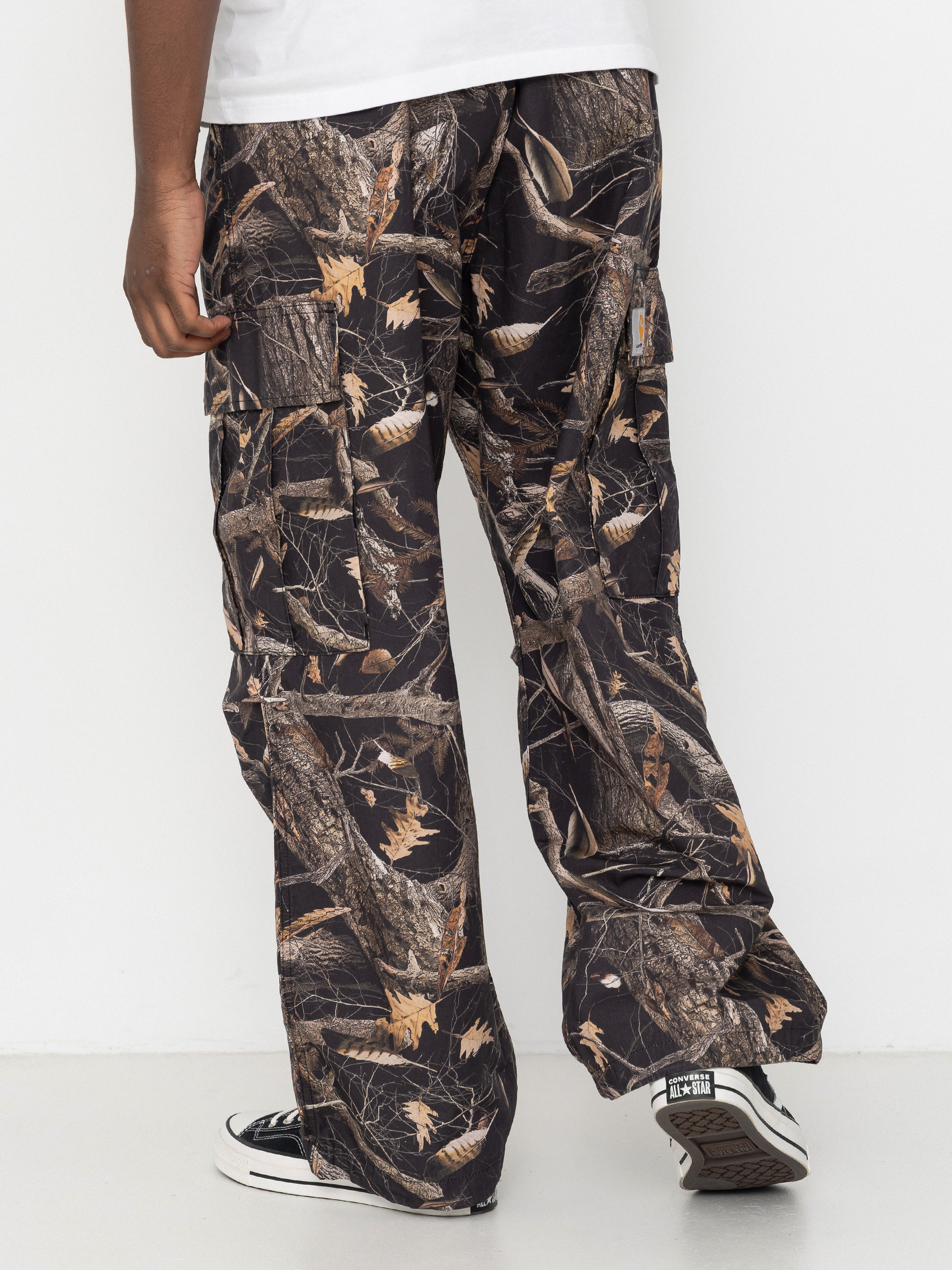 Carhartt WIP Osborn Cargo Kisnadrág (camo feather tree black/rinsed)