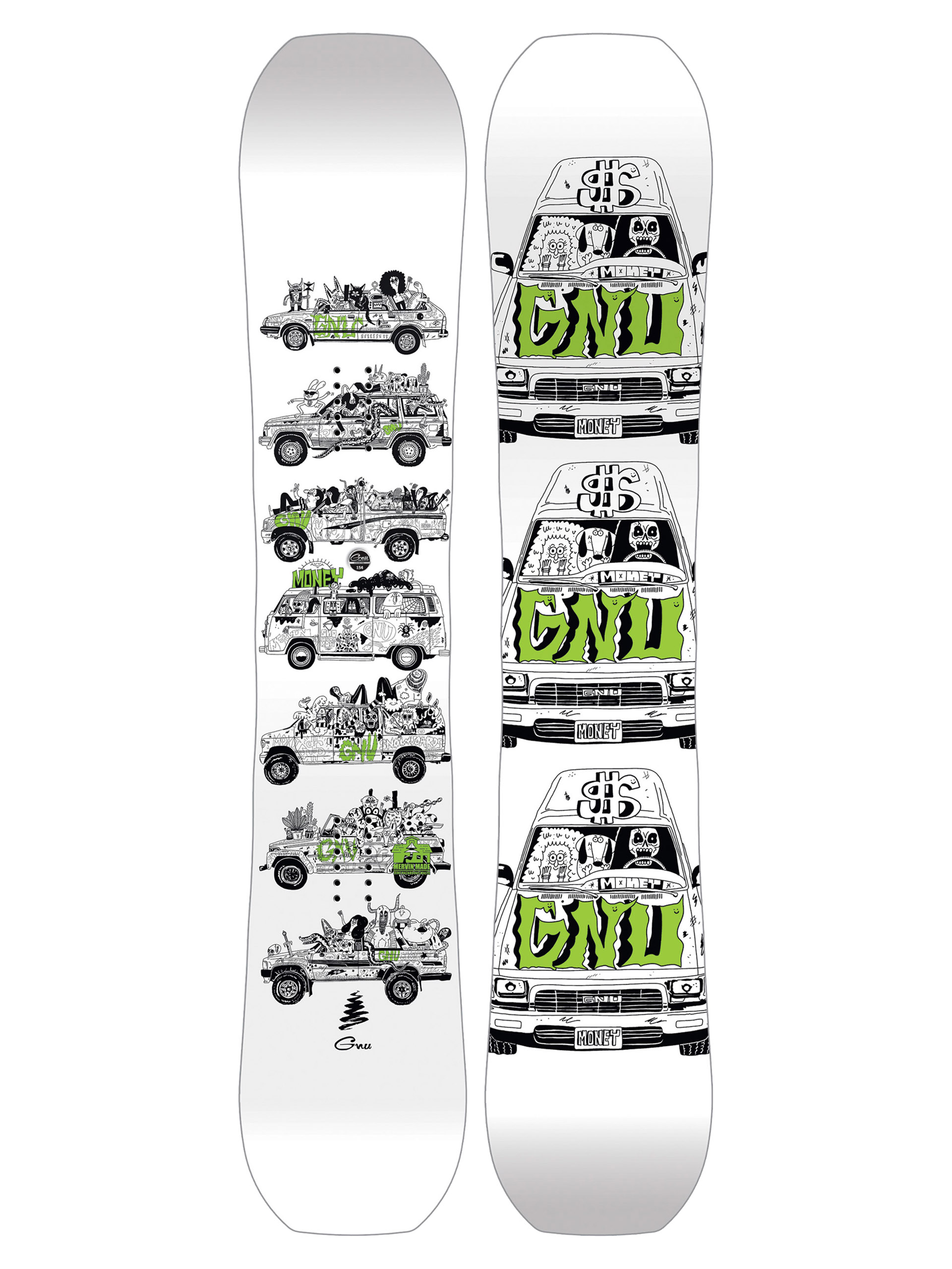 Snowboard Gnu Money