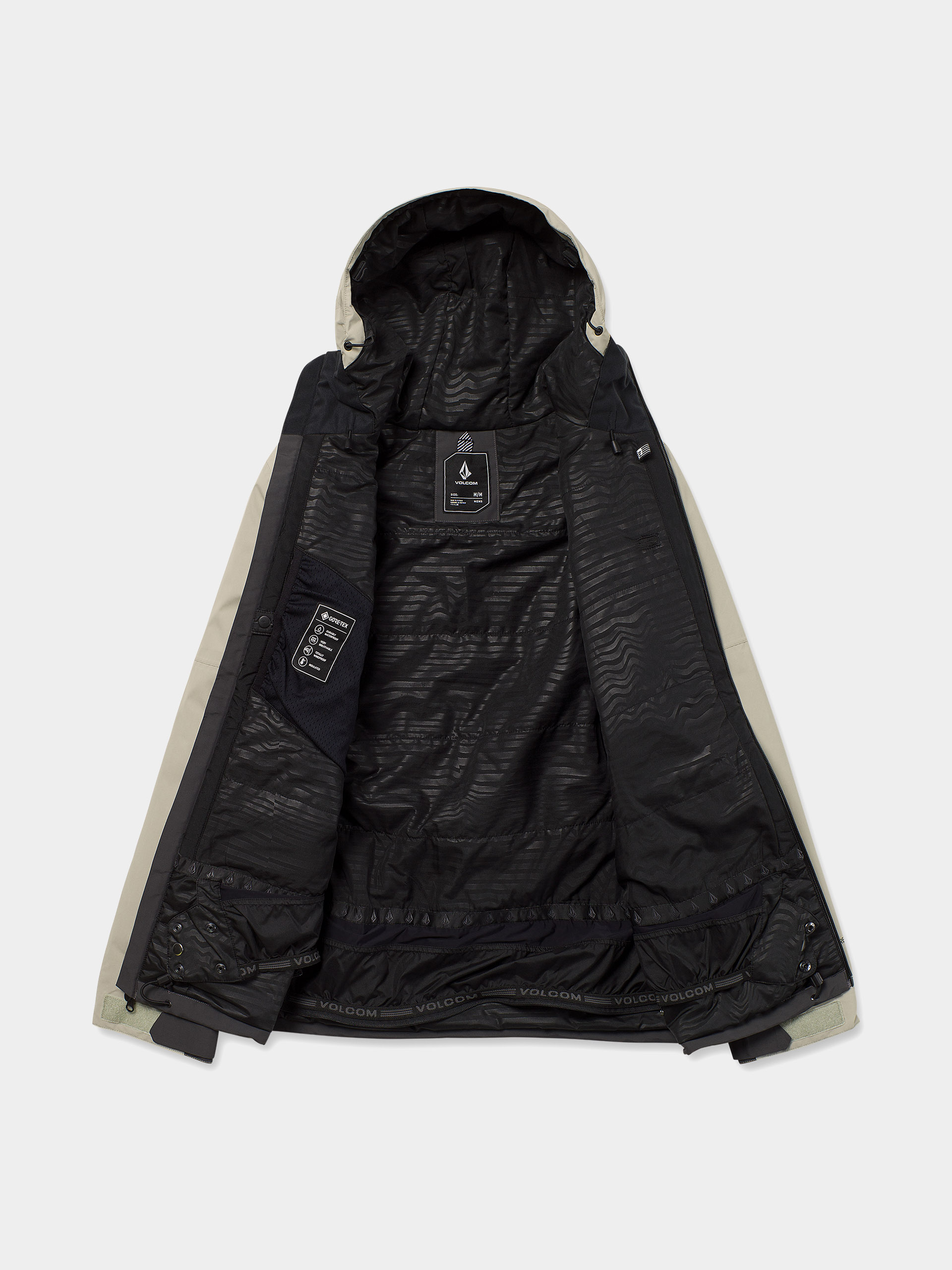 Férfi Snowboard dzseki Volcom L Gore Tex (dark grey)
