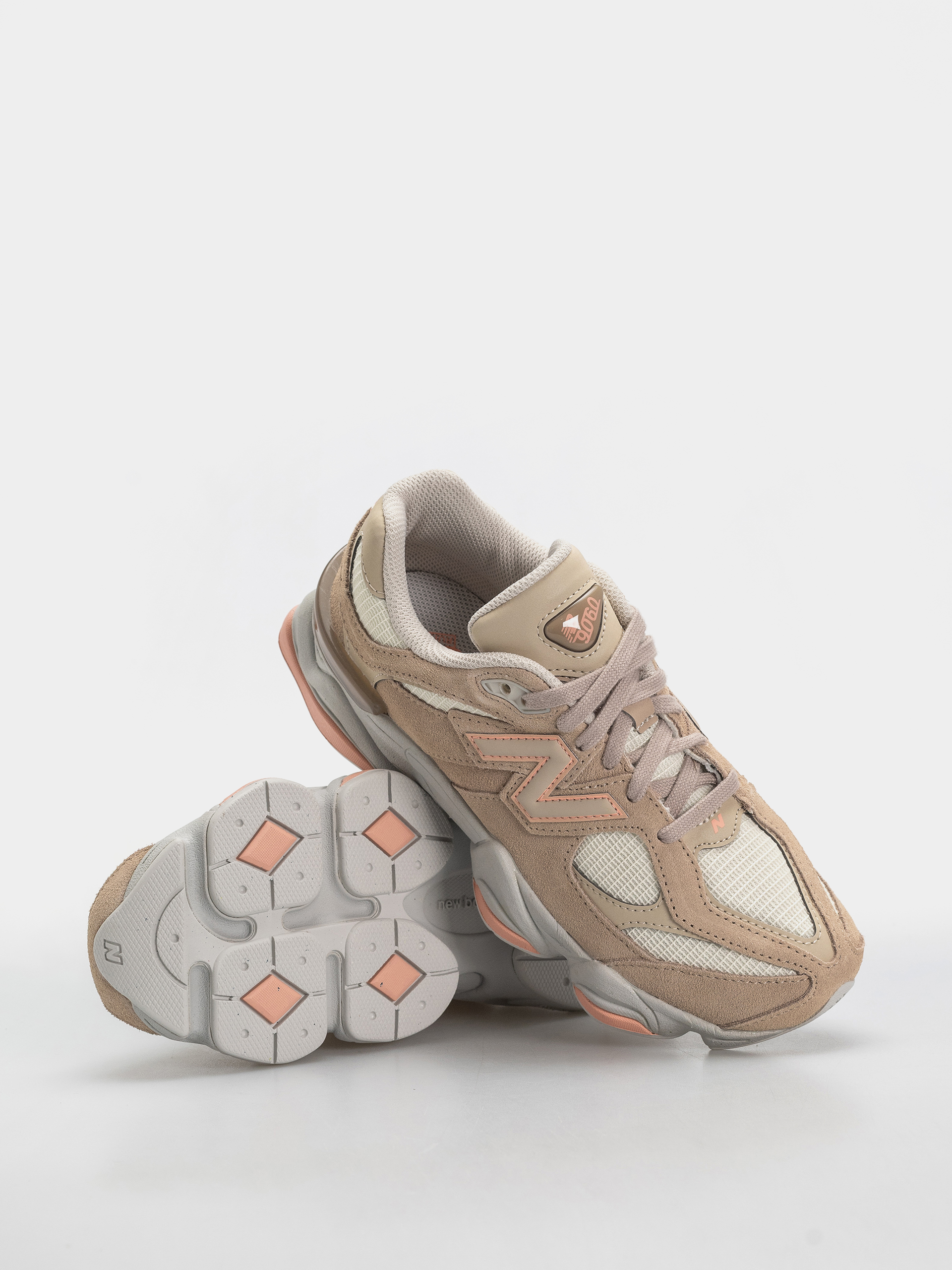 New Balance 9060 JR Cipők (mindful grey/pink lemonade)