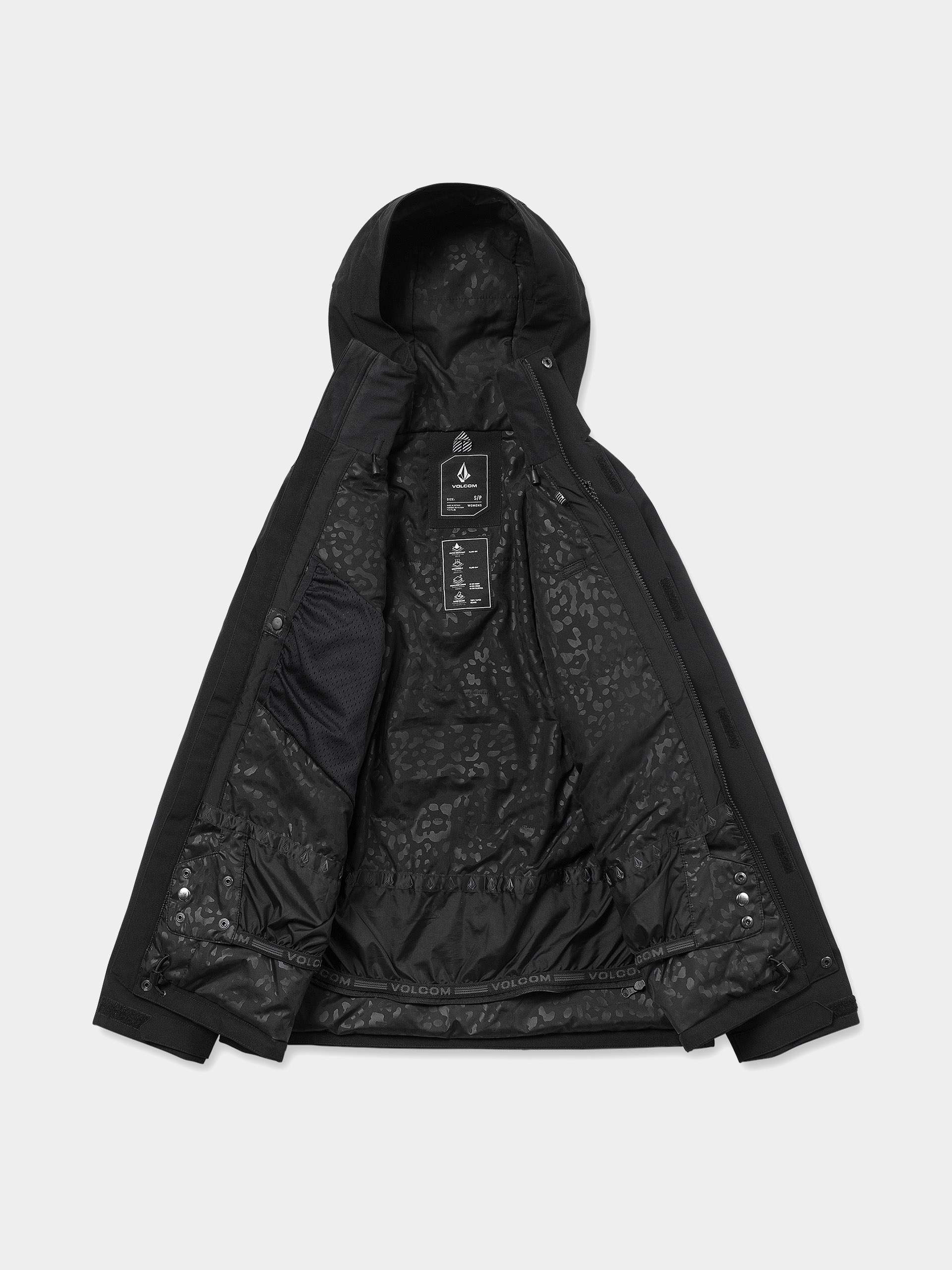 Női Snowboard dzseki Volcom Stoney Shadow Ins (black)