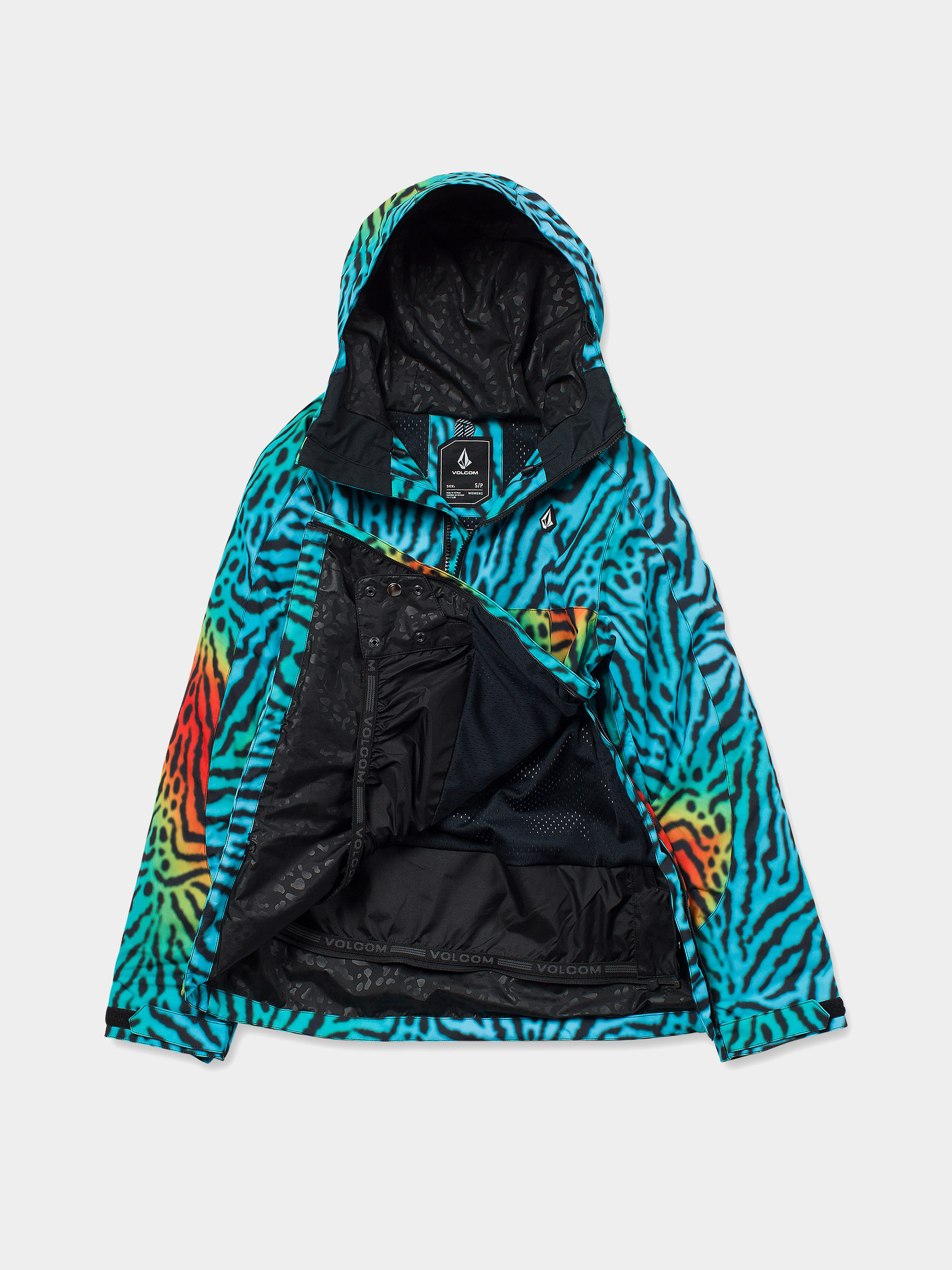 Női Snowboard dzseki Volcom Harlan Pullover (acid)