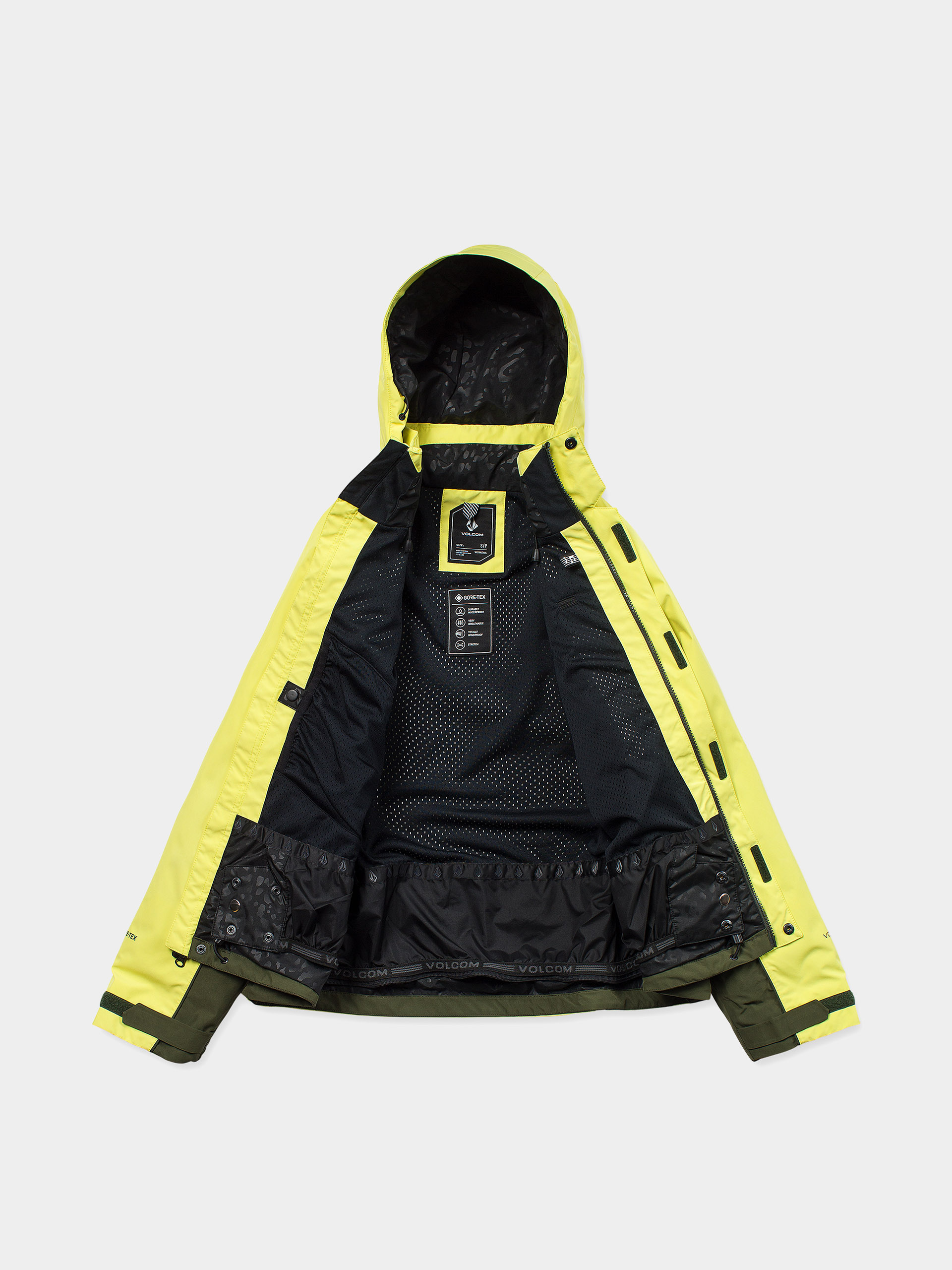 Női Snowboard dzseki Volcom Yourfav Baggy Gore (lemon drop)