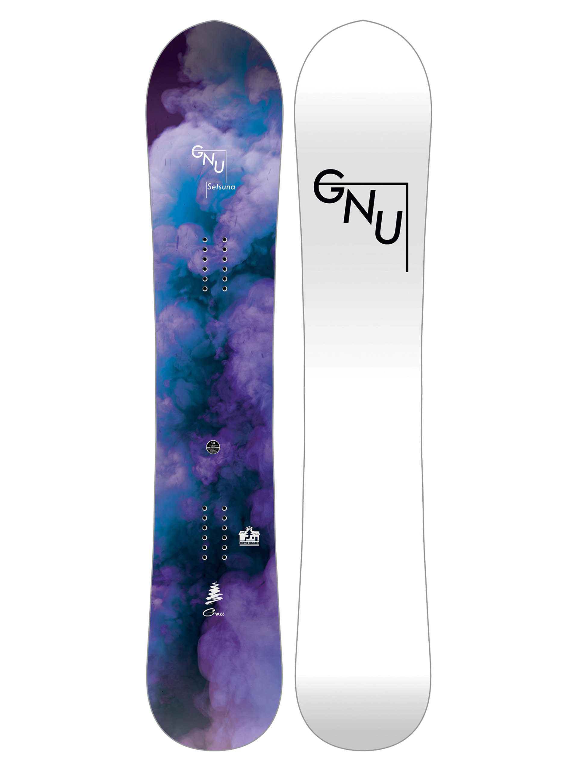 Női Snowboard Gnu Setsuna (white/black)