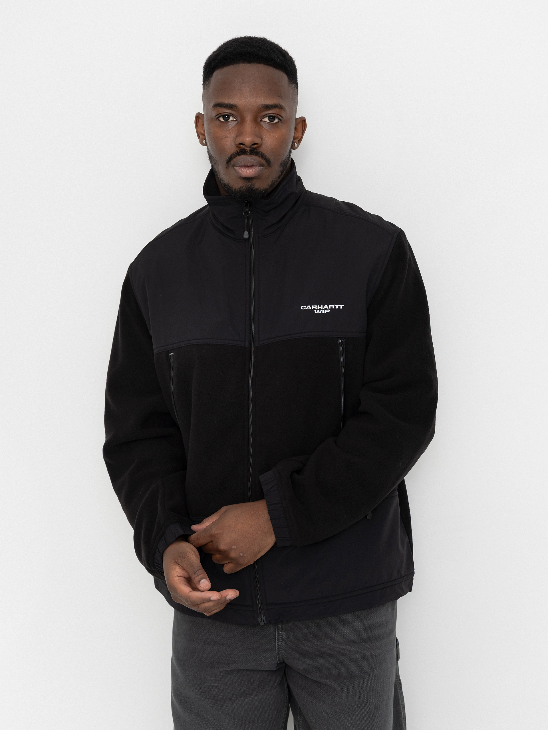 Polu00e1r pulu00f3ver Carhartt WIP Edmore (black/white)
