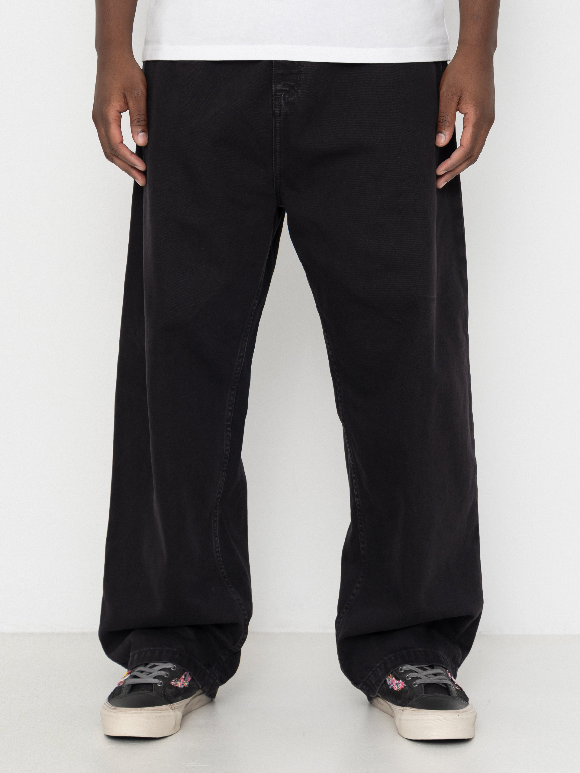 Kisnadrág Carhartt WIP Brandon (soot/stone dyed)