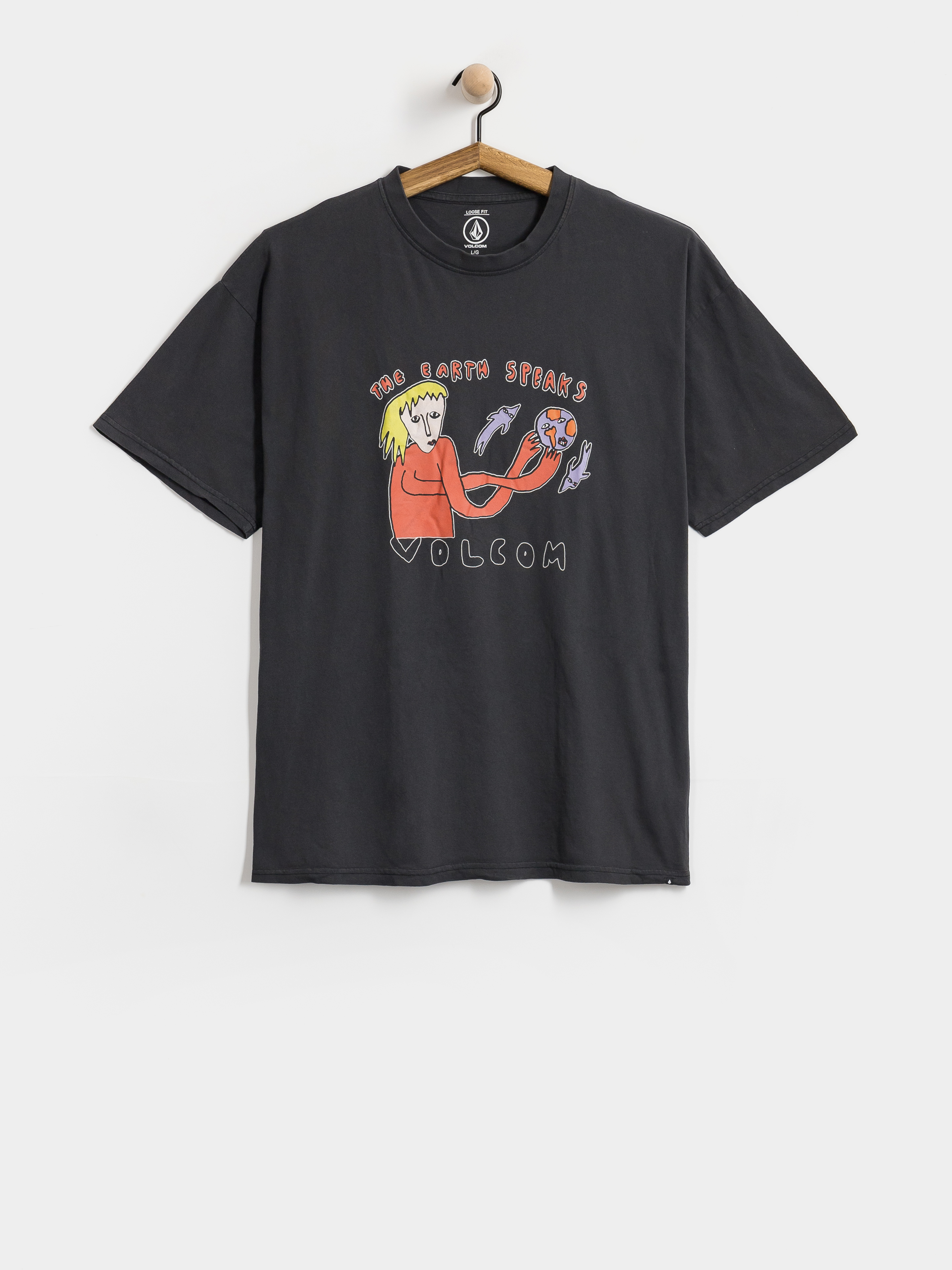Póló Volcom Earth Speaks Lse (black)