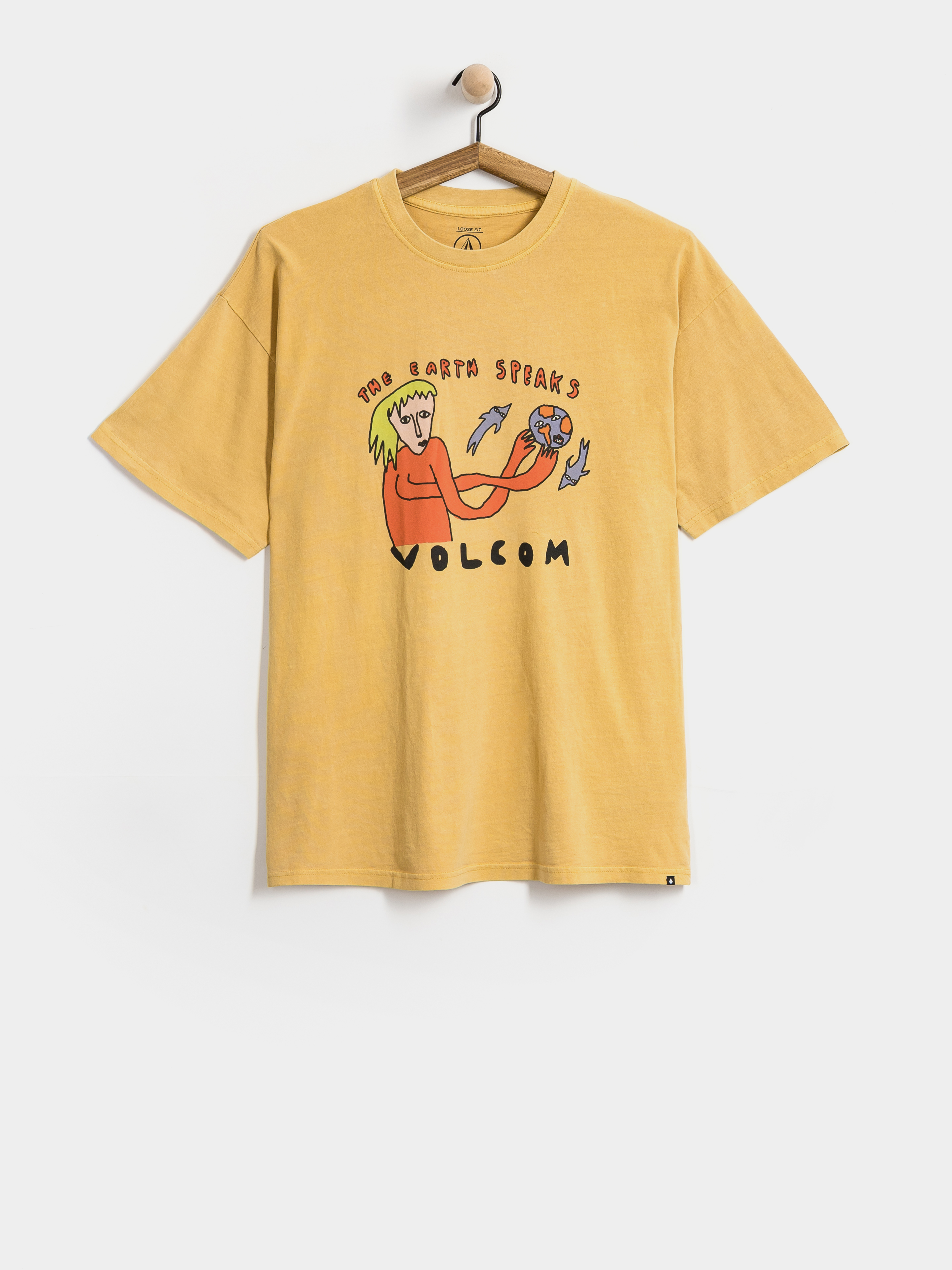 Póló Volcom Earth Speaks Lse (mustard)