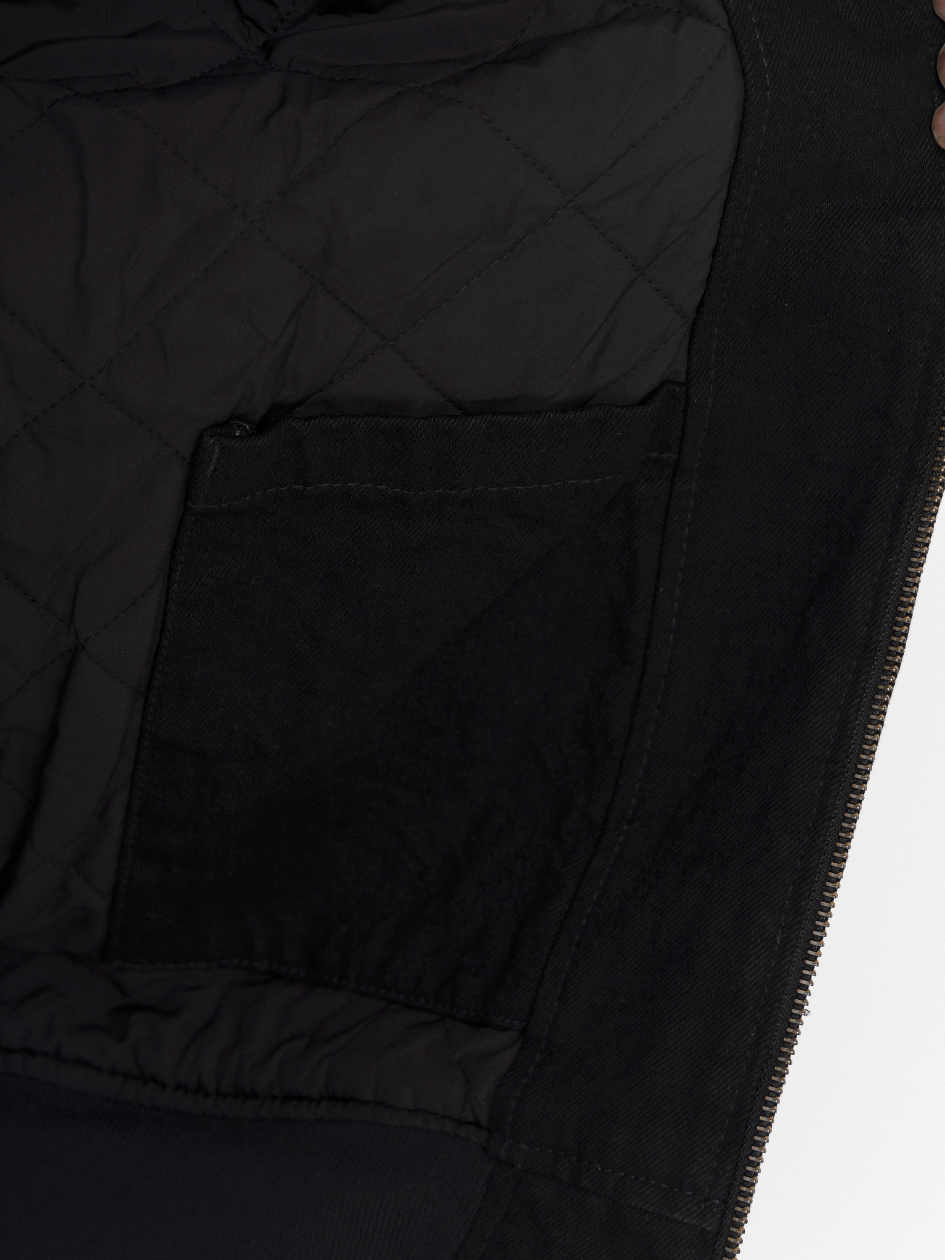 Dickies Hilham Lined Denim Hooded Bomber Dzseki (black)