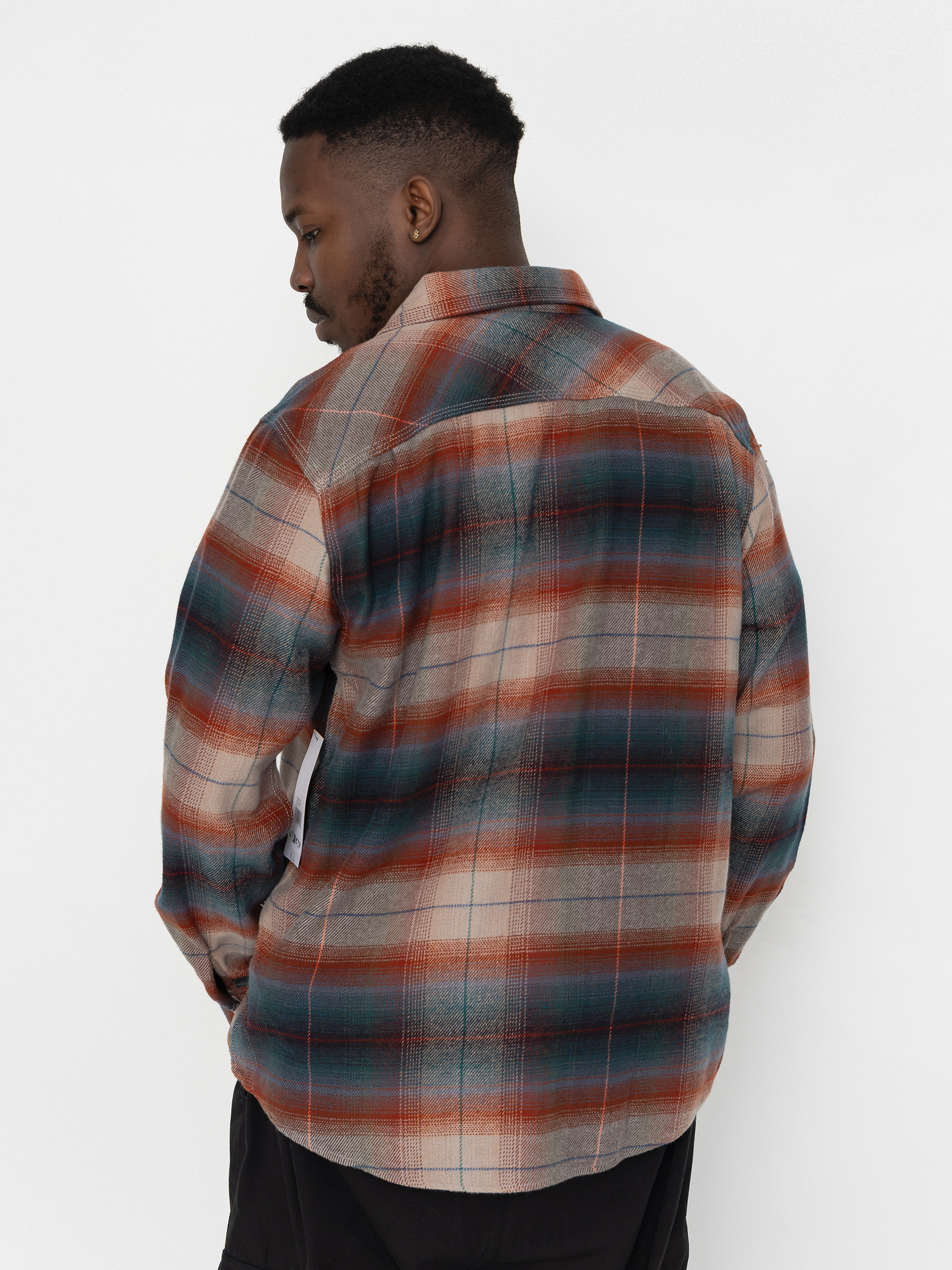 Ing Brixton Bowery Flannel Ls (multi shadow)