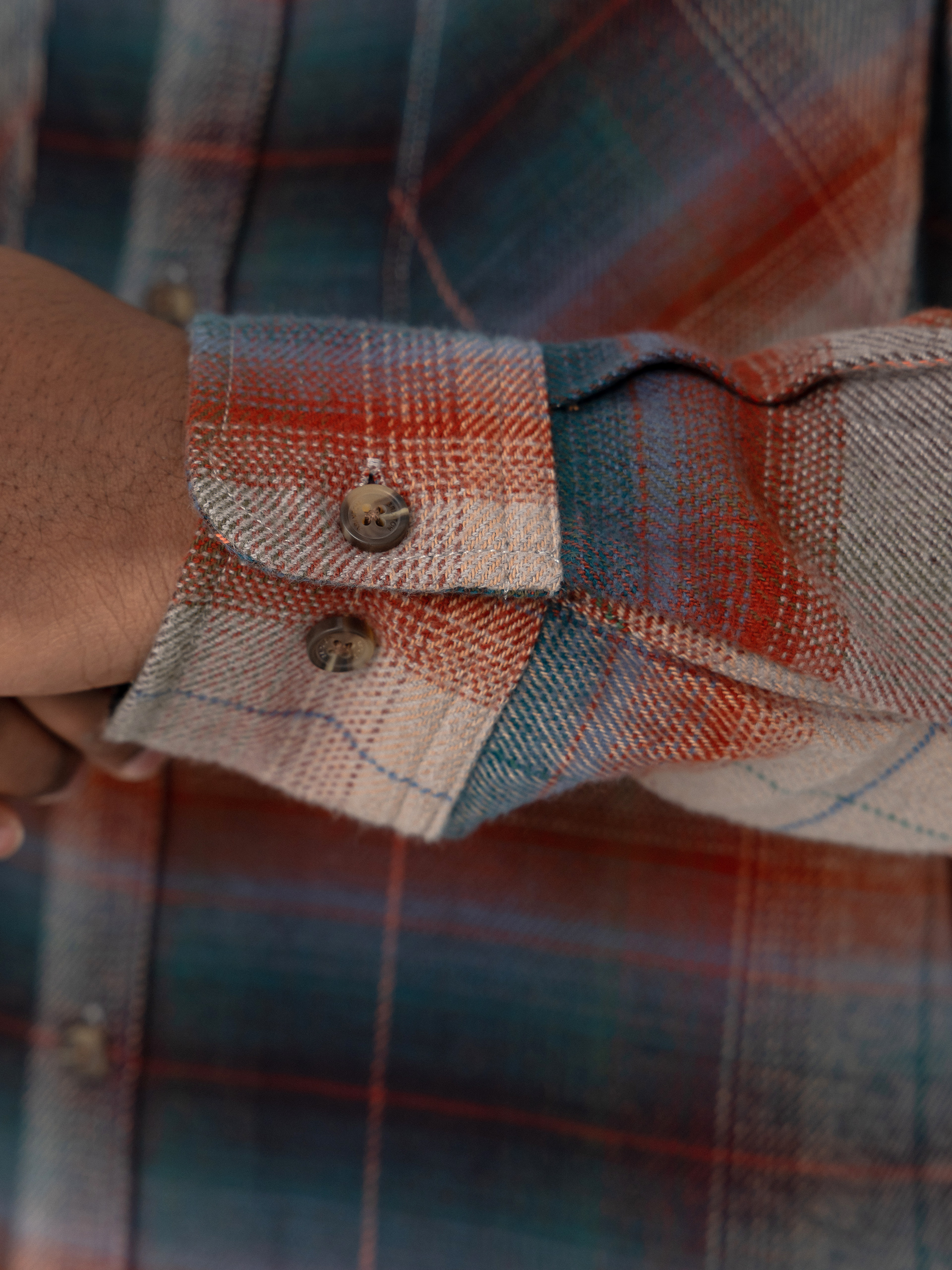 Ing Brixton Bowery Flannel Ls (multi shadow)