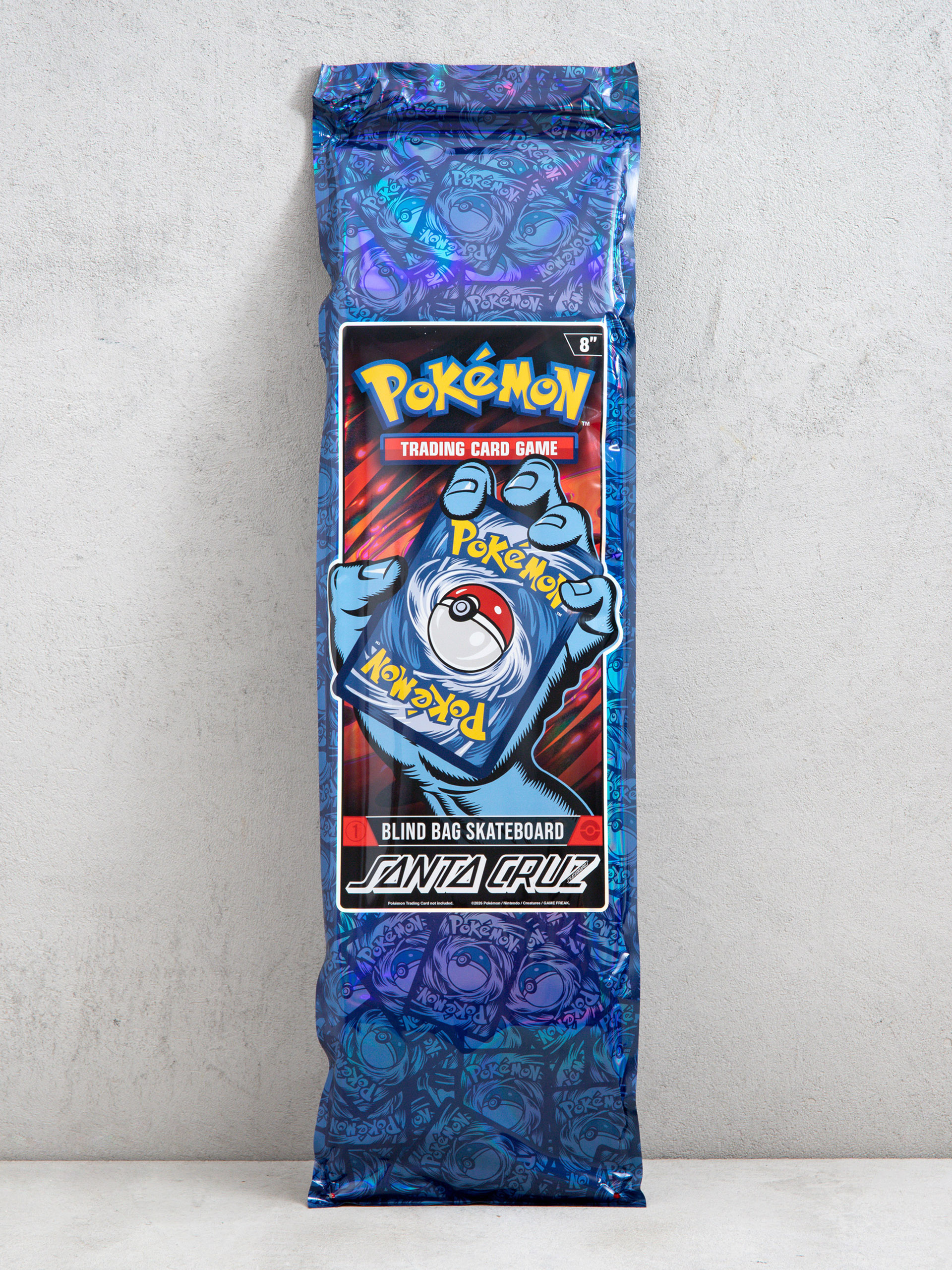 Santa Cruz X Pokemon TCG Blind Bag Gördeszka lap 