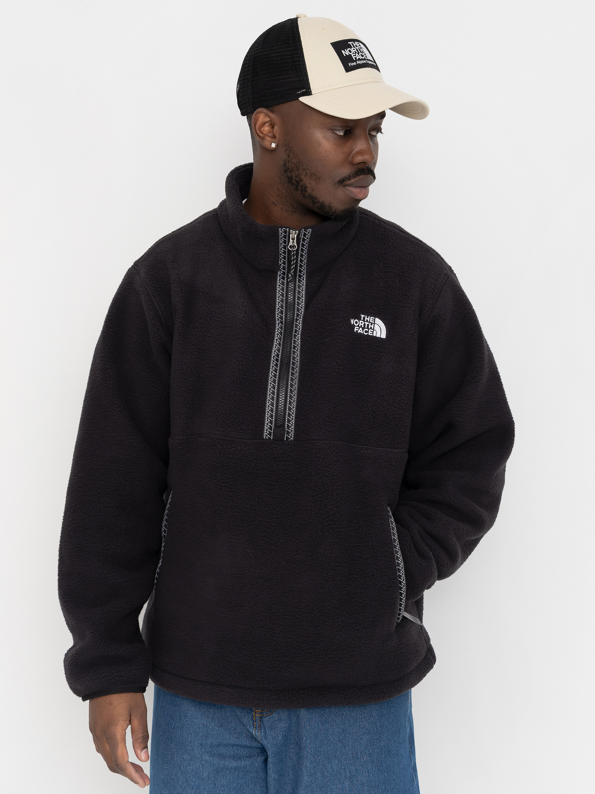 Polár pulóver The North Face Fleeski 1/4 Zip