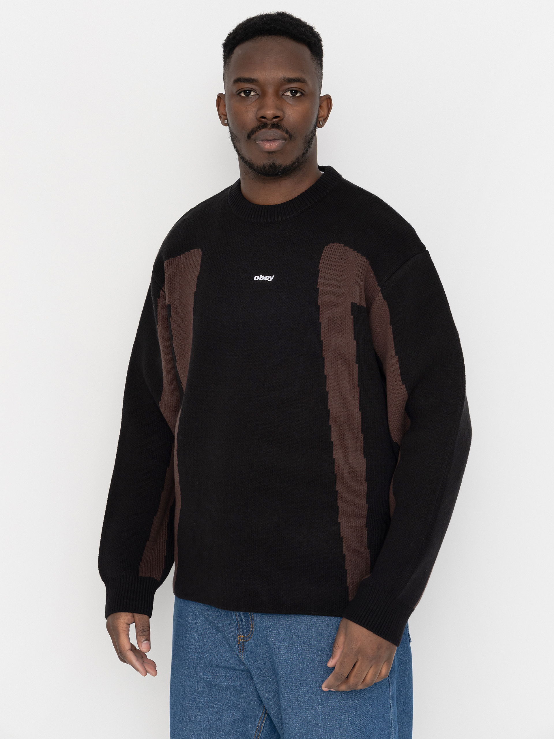 OBEY Brann Pulóver (digital black multi)