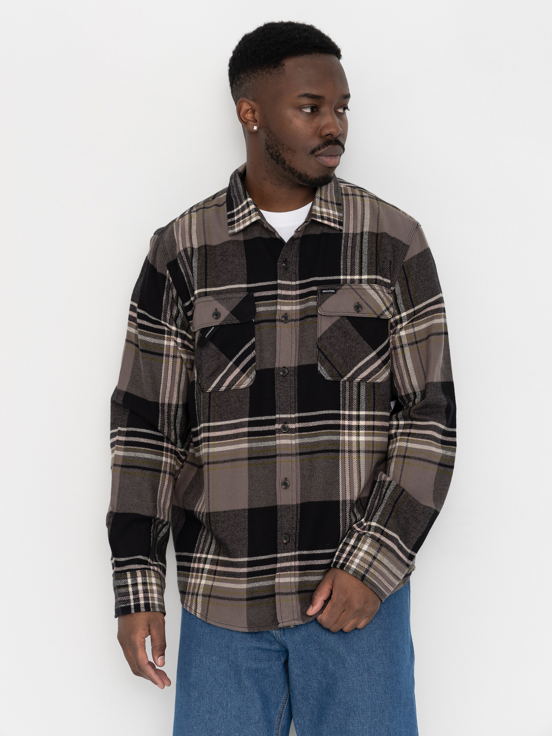 Ing Brixton Bowery Flannel Ls (black/multi)