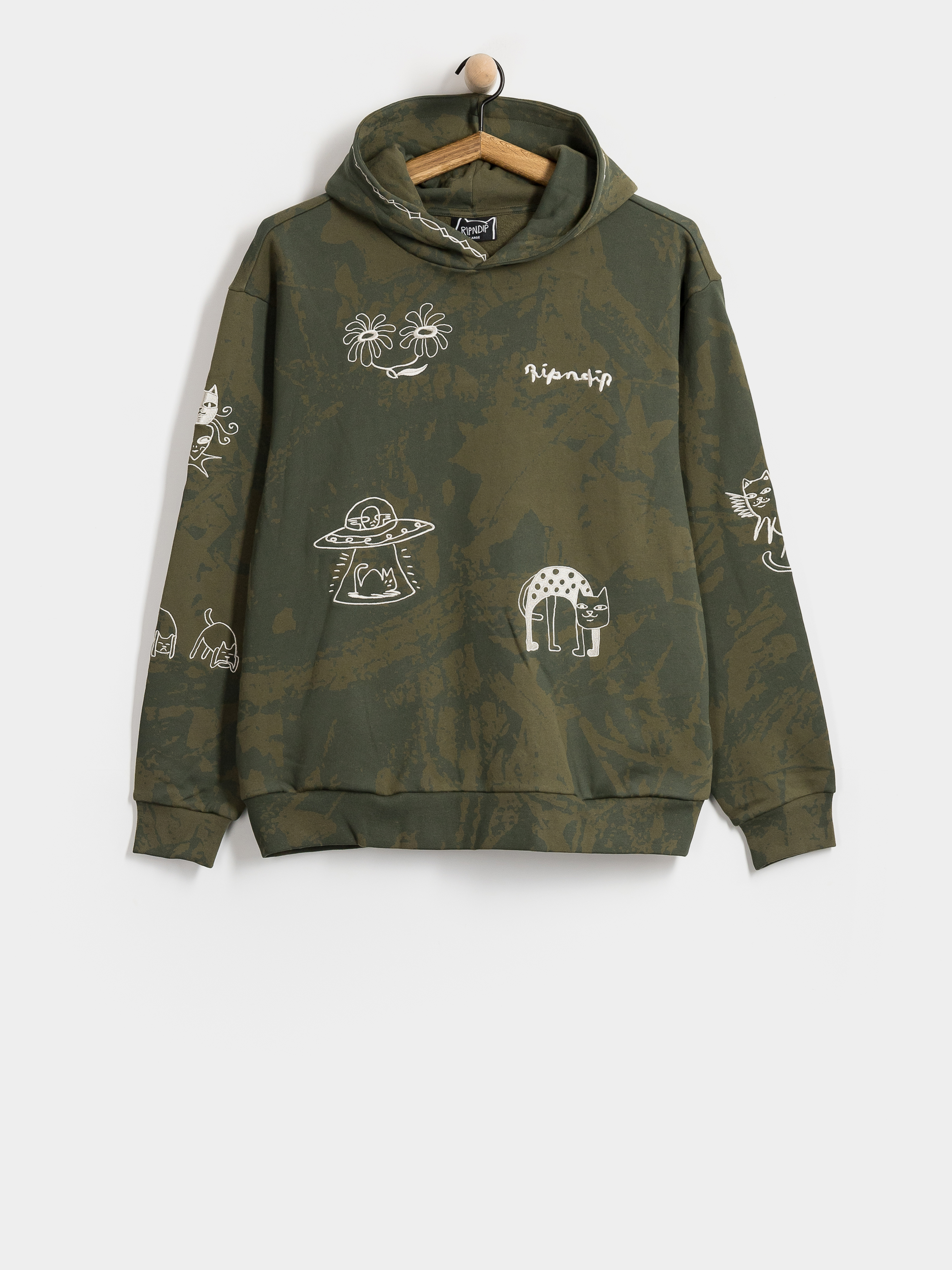 RipNDip Blonded HD Kapucnis pulóver (forest camo)