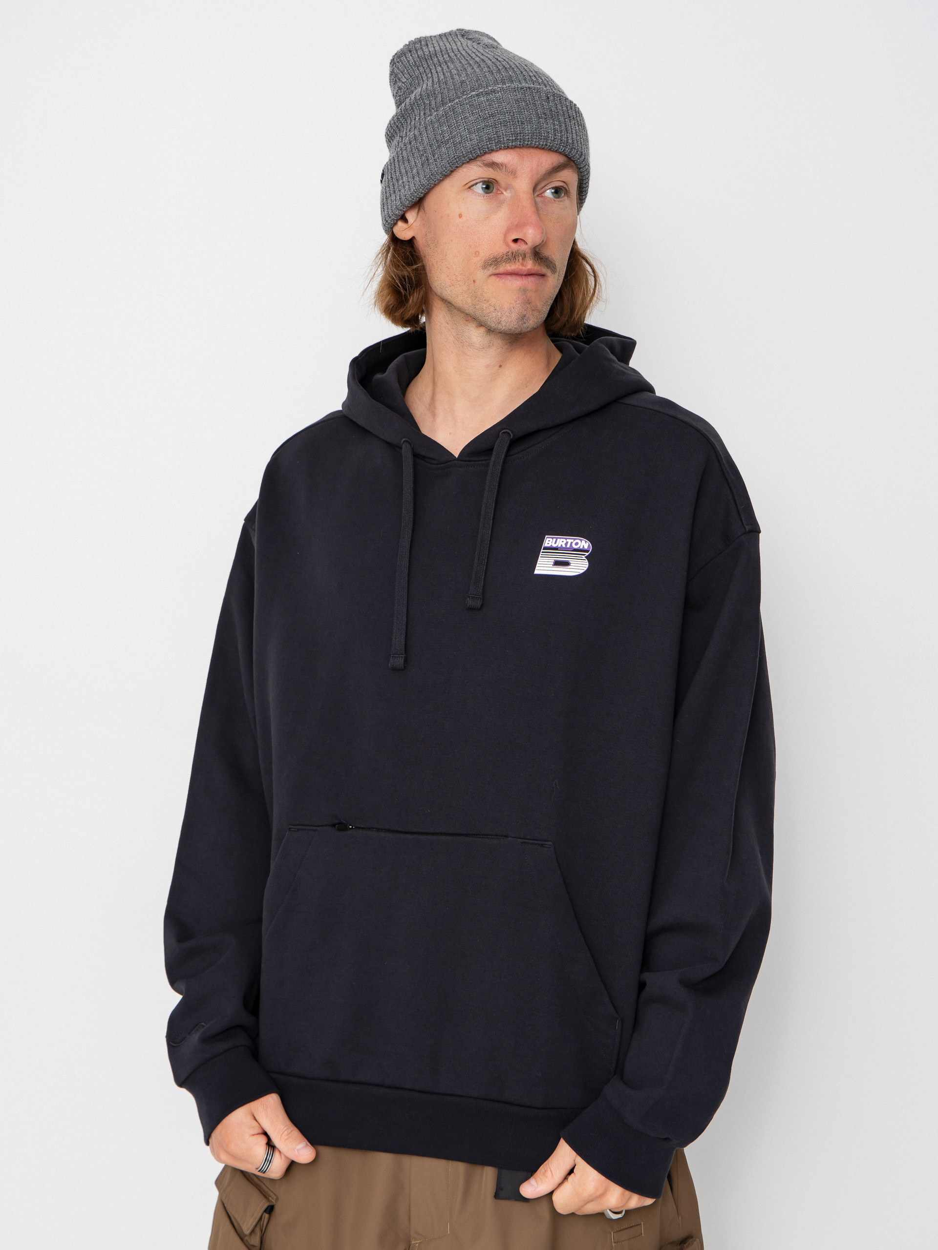 Kapucnis pulu00f3ver Burton X Zeb Standard HD (true black)