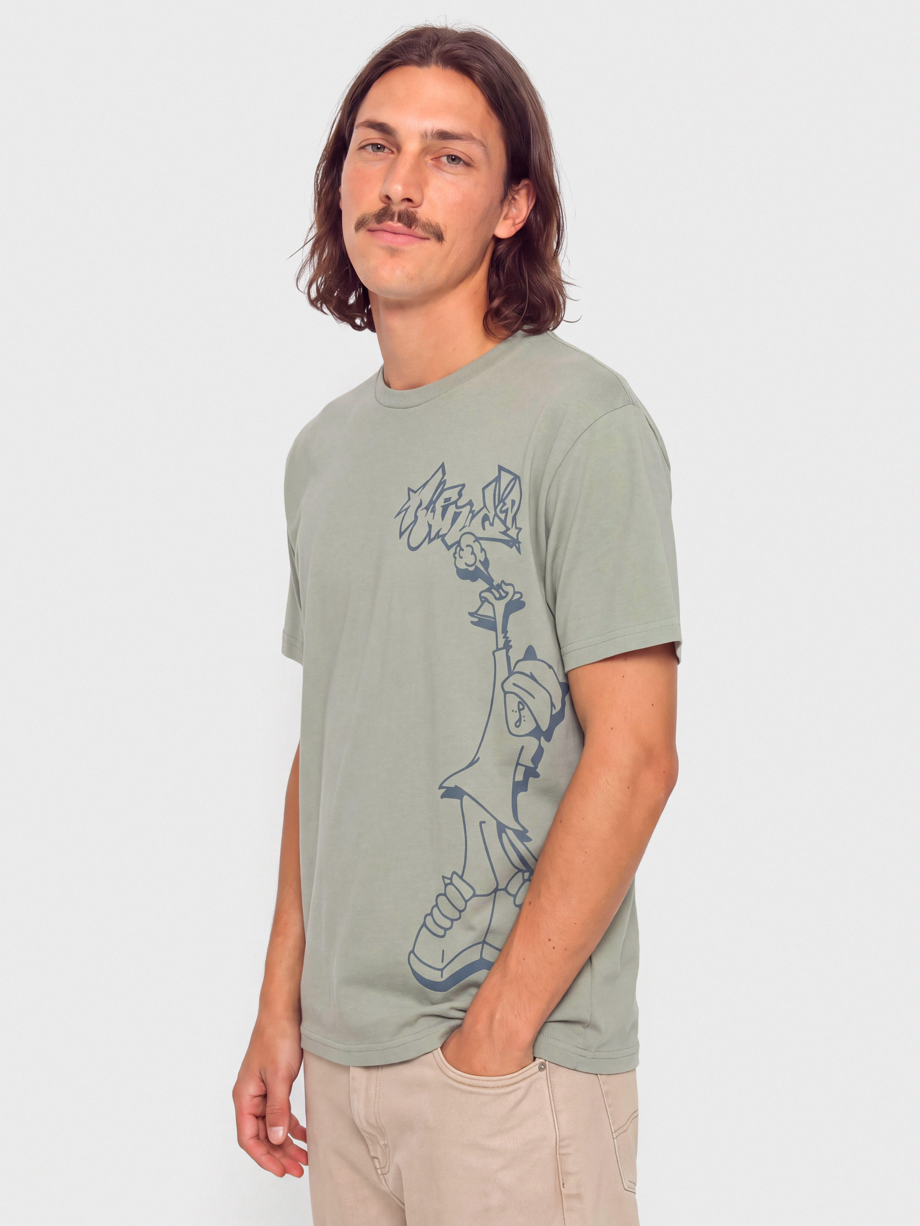 Póló RipNDip Hard In Da Paint (dusty sage)