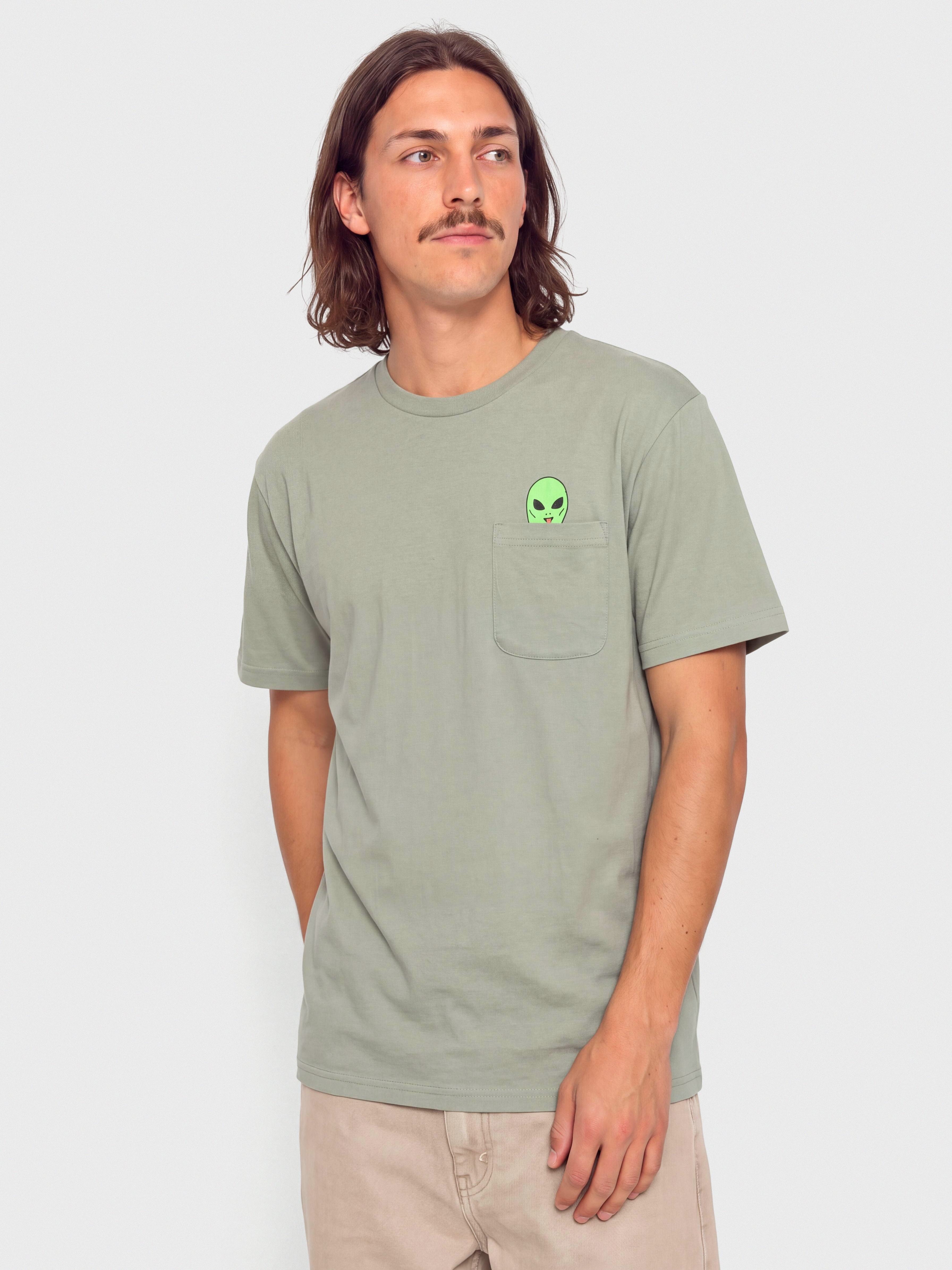 Póló RipNDip Lord Alien Pocket (dusty sage)