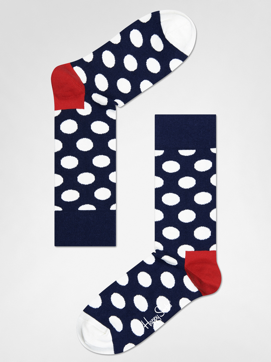 Happy Socks Big Dot Zokni (navy/red/white)