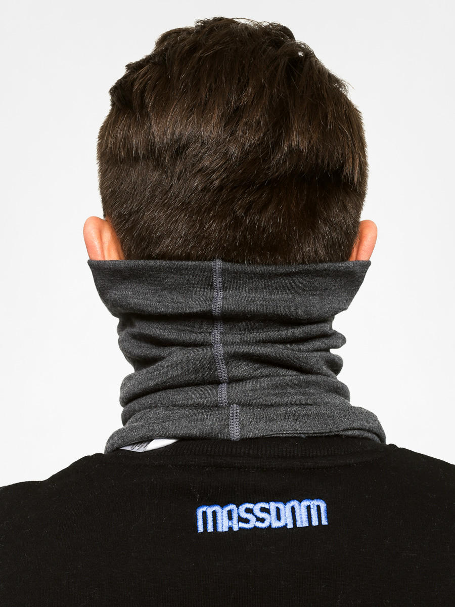 Buff Neckwarmer Wool Bandana (solid grey)