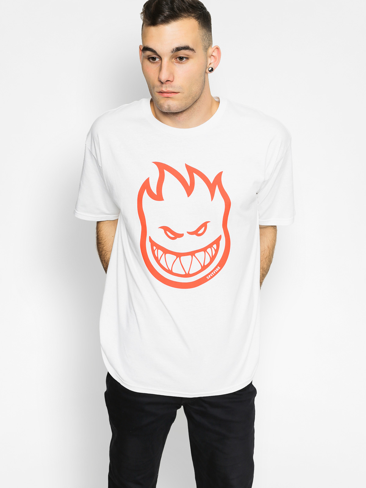 Ujjatlan felső Spitfire Bighead (white/red)