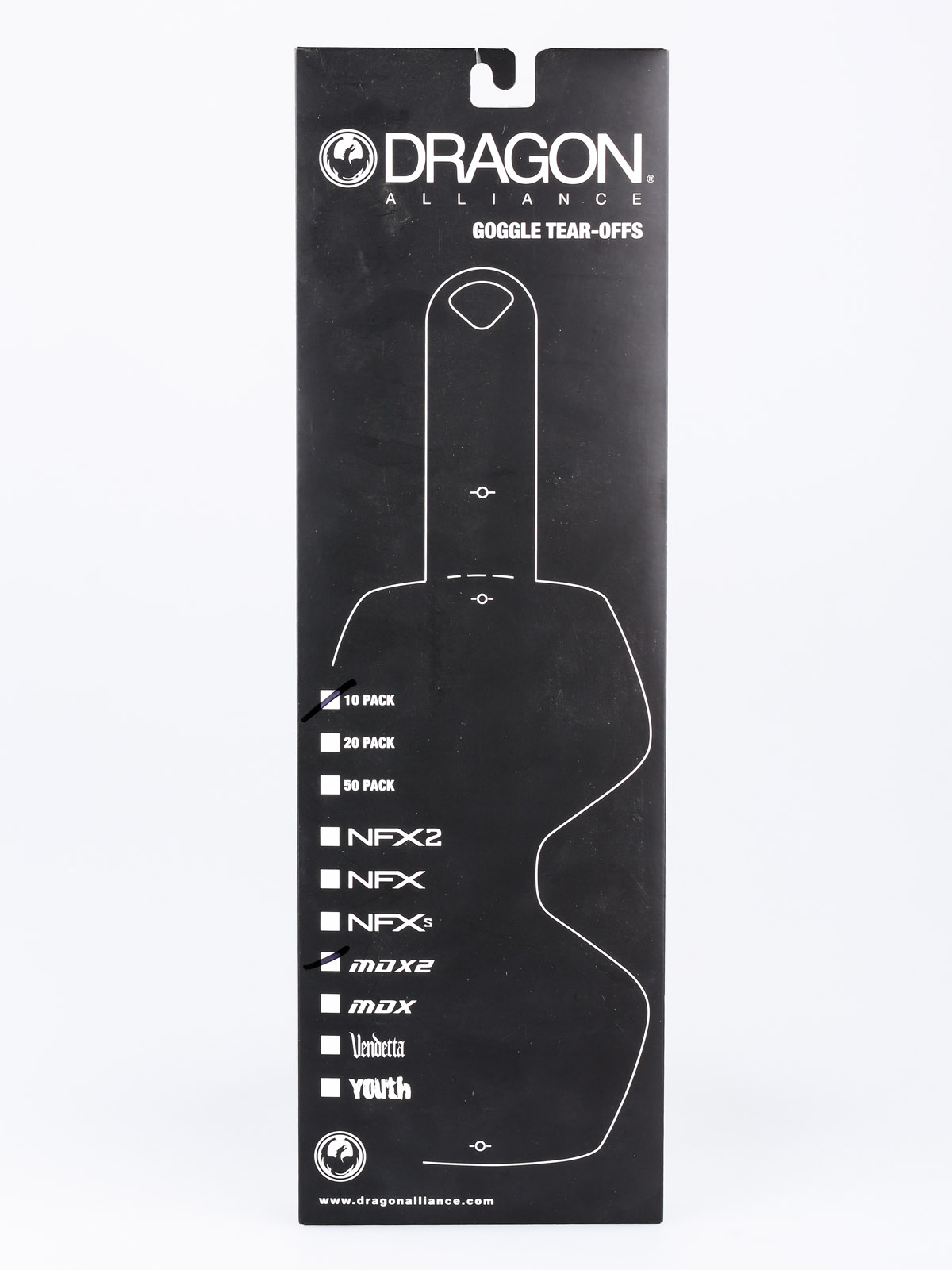 Dragon MDX2 Gyorsan a szemüveghez (tear off 10 pack)