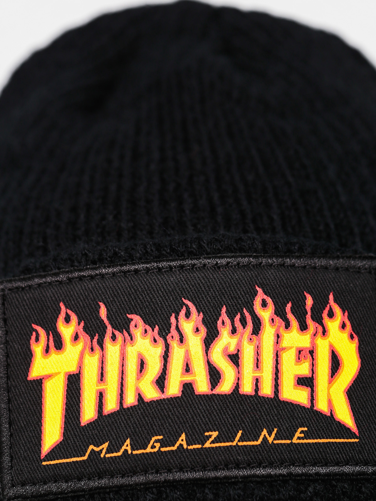 Sapka Thrasher Flame Logo Beanie (black)