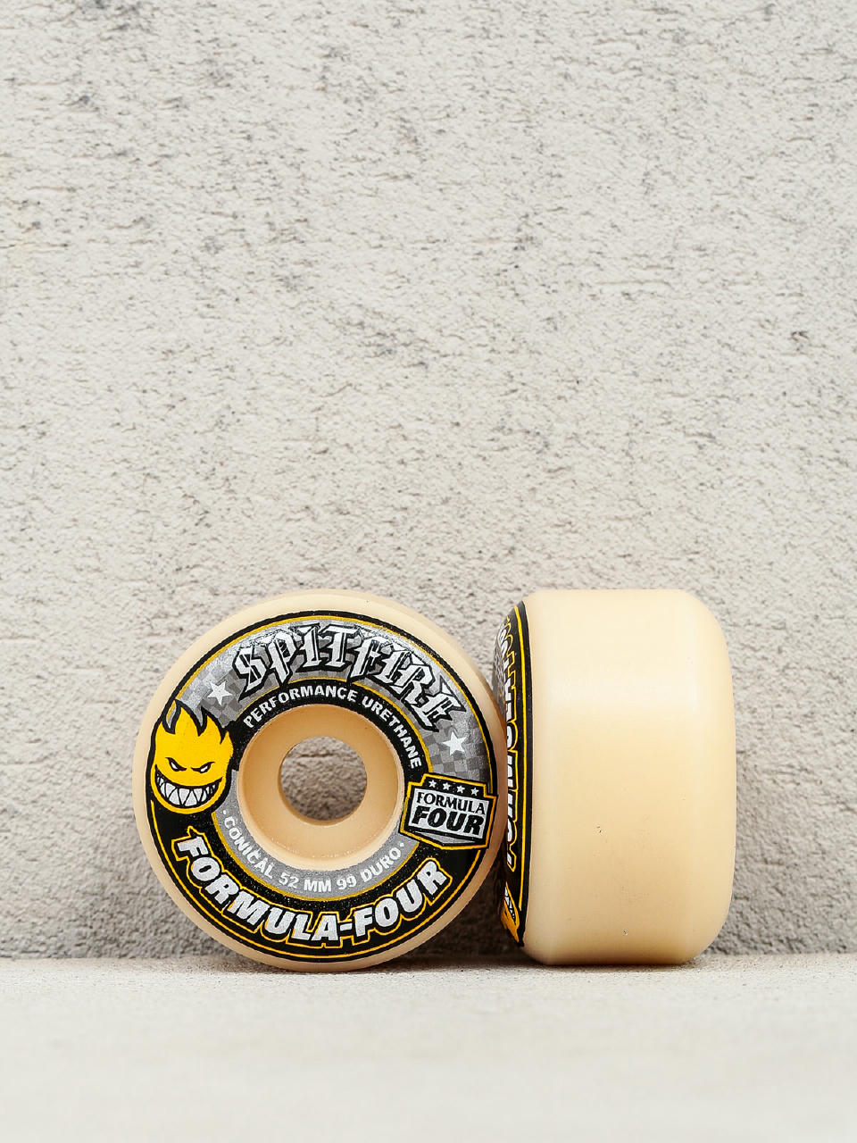 Kerekek Spitfire Formula Four 99 Duro Conical (yellow print/white)