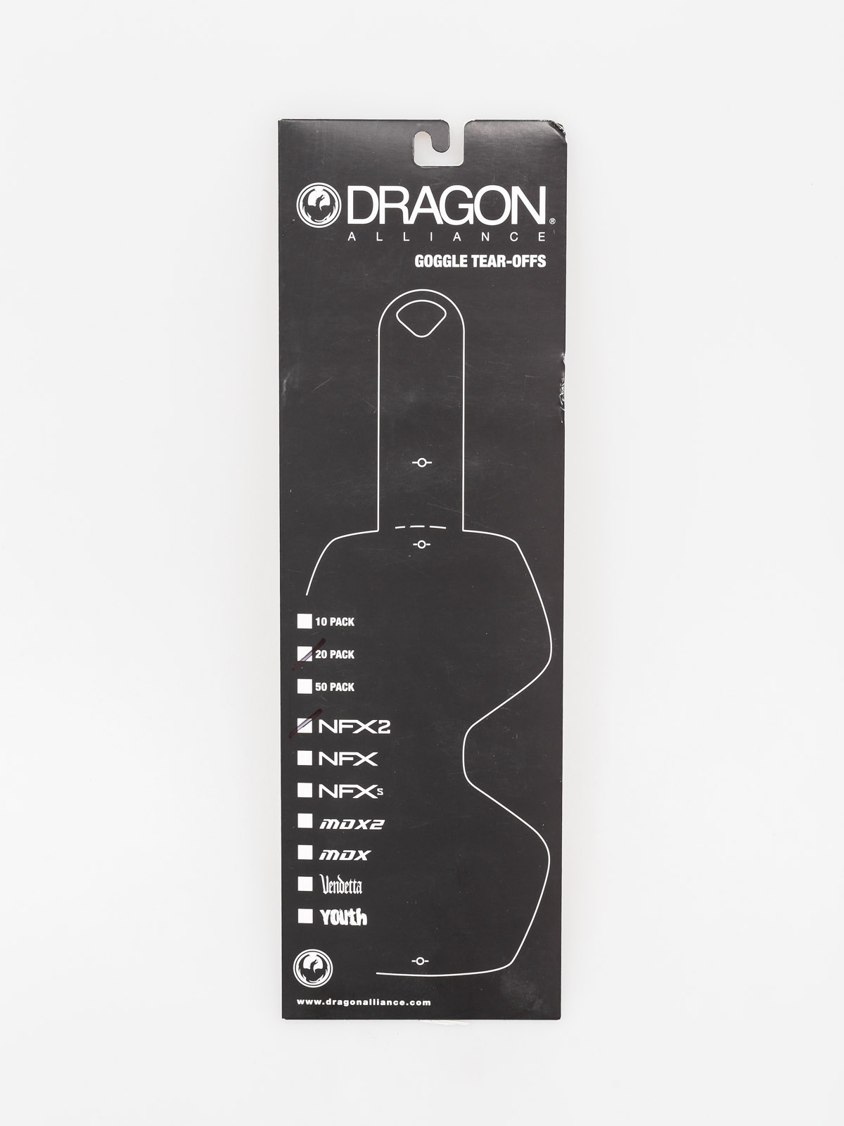 Dragon NFX2 Gyorsan a szemu00fcveghez (tear off 20 pack)