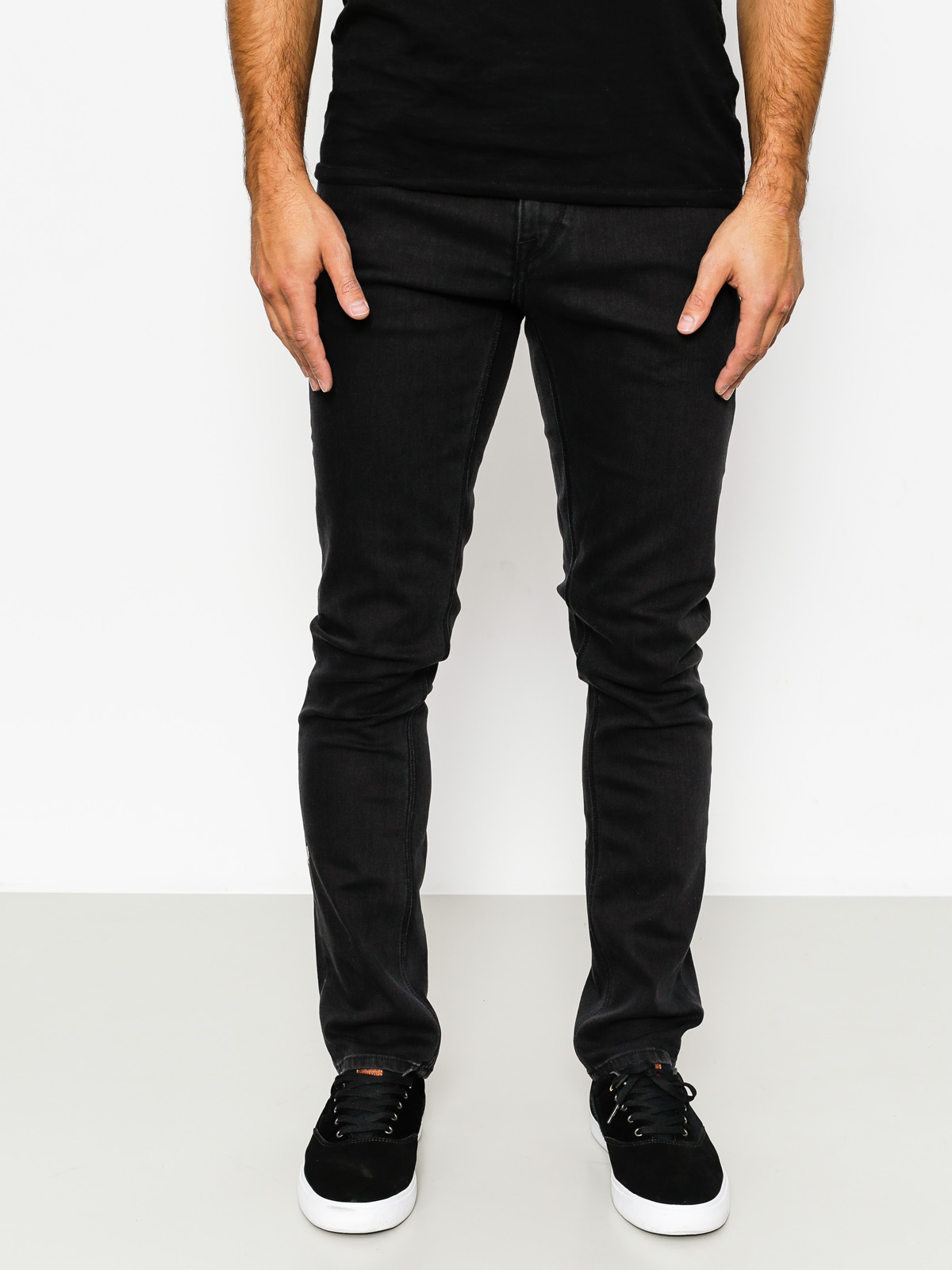 Volcom 2x4 Denim Kisnadrág (ink black)