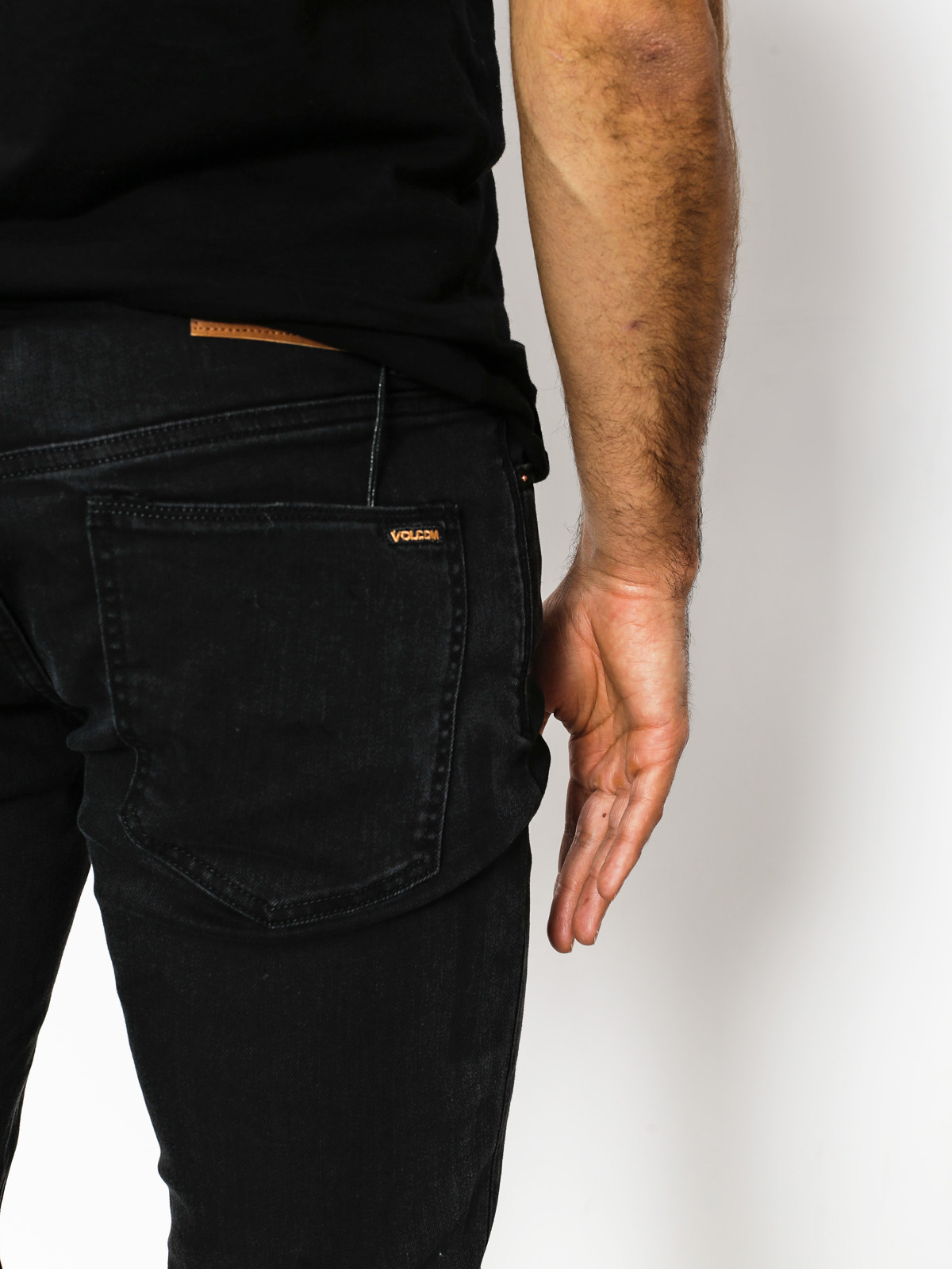 Volcom 2x4 Denim Kisnadrág (ink black)