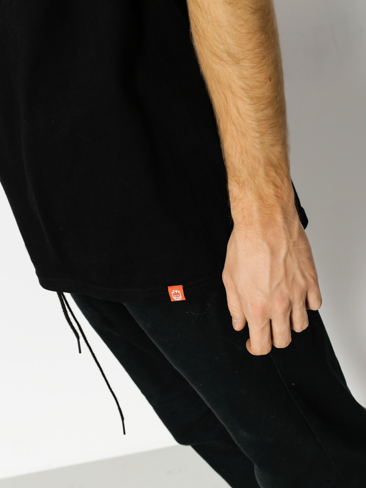 Ujjatlan felső Spitfire Big Head Fill (black/red)