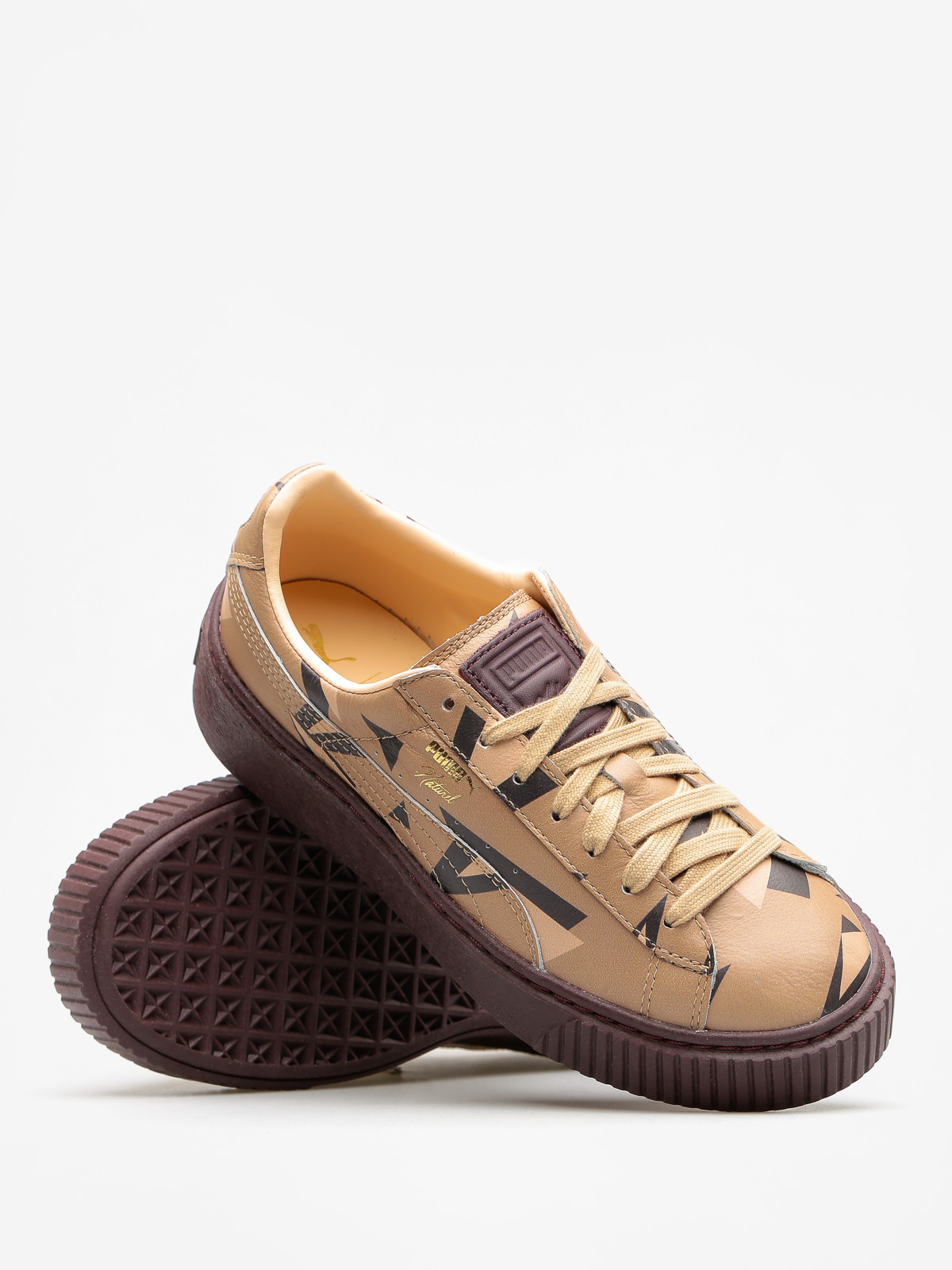 Puma Platform Cheetah Wns Naturel Wmn Cipők (natural vachetta/winetasting)