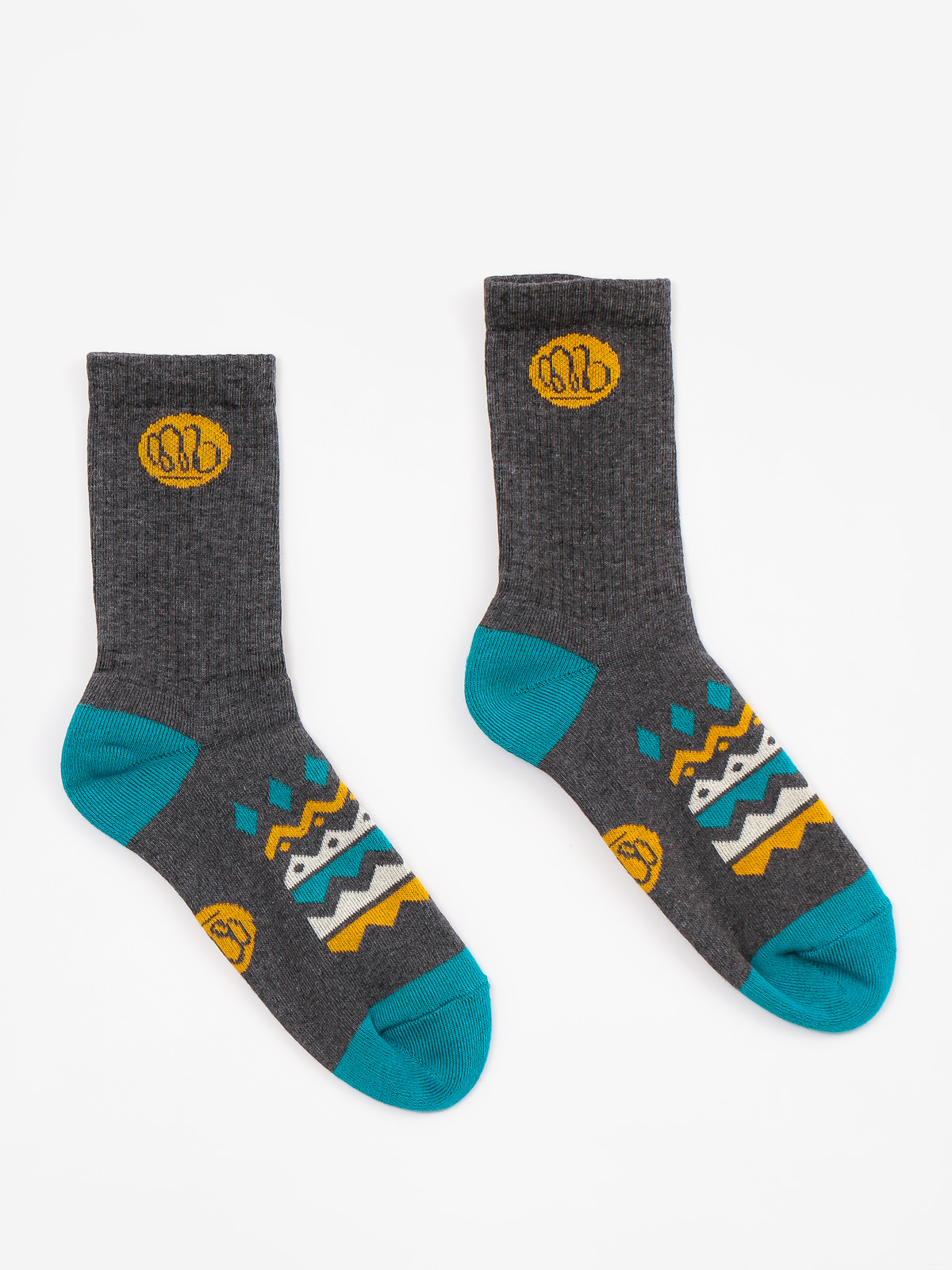 Zokni Malita Aztek (deep grey/turquise)