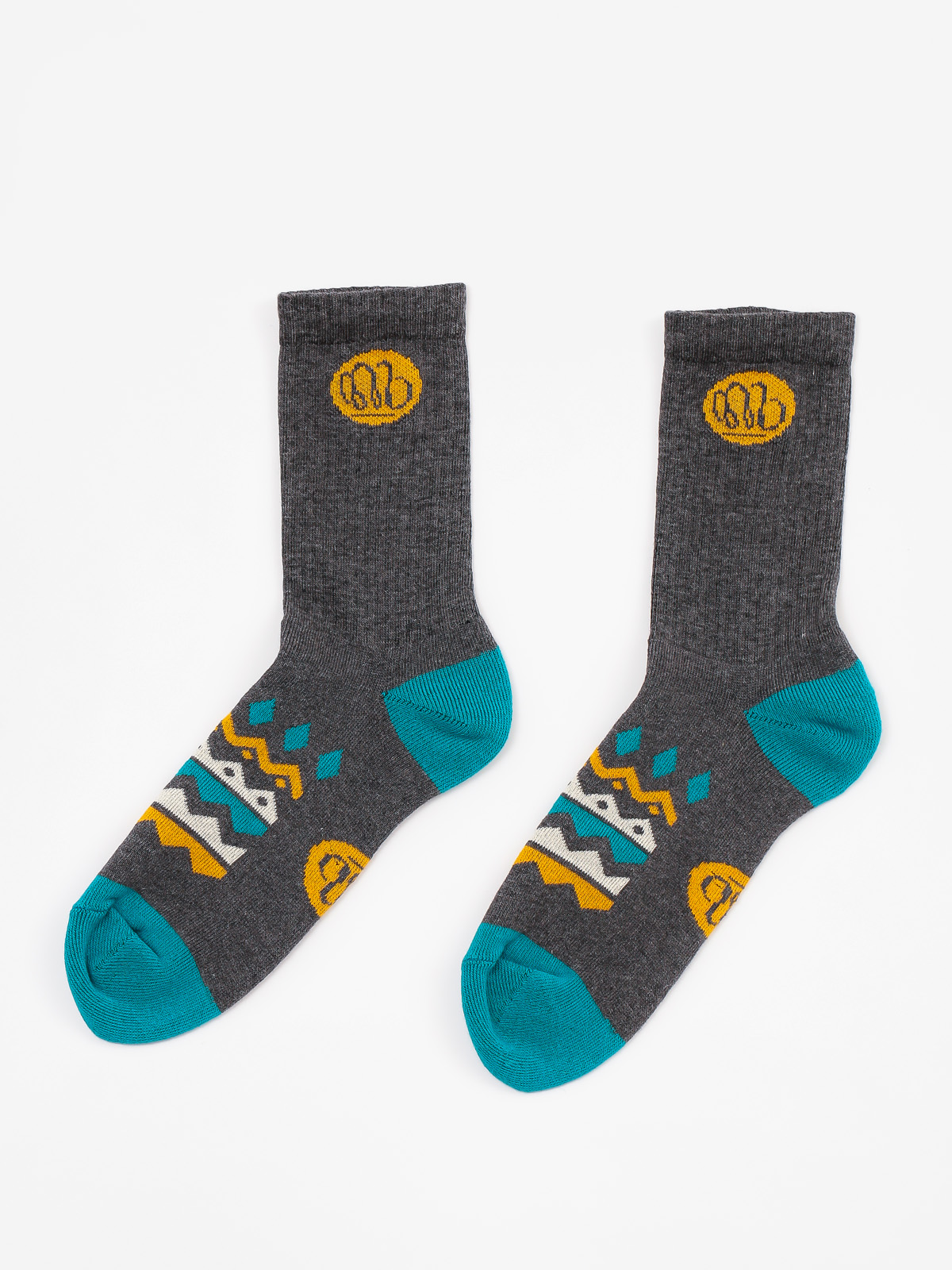 Zokni Malita Aztek (deep grey/turquise)