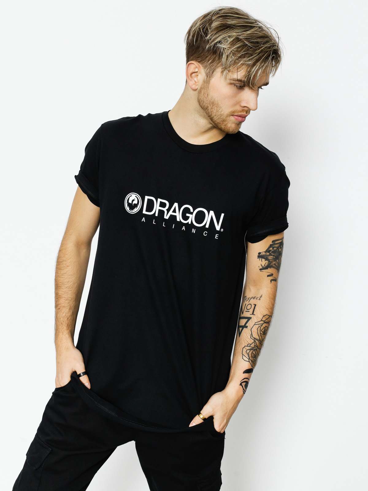 Dragon Trademark Staple Line Ujjatlan felső (black)