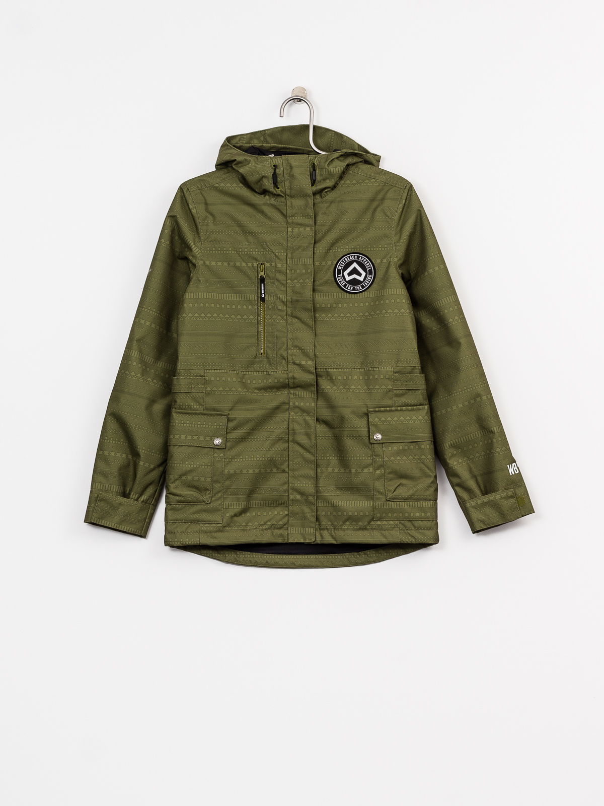 Női Westbeach Crush Jacket Snowboard dzseki (combat green fairisle)