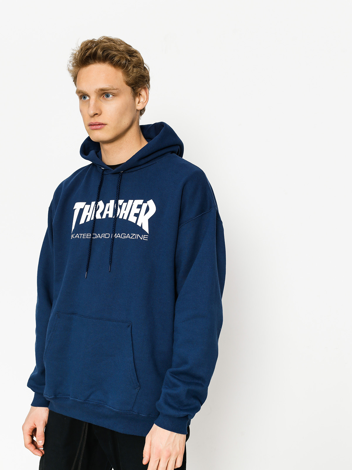 Thrasher Skate Mag HD Kapucnis pulóver (navy)