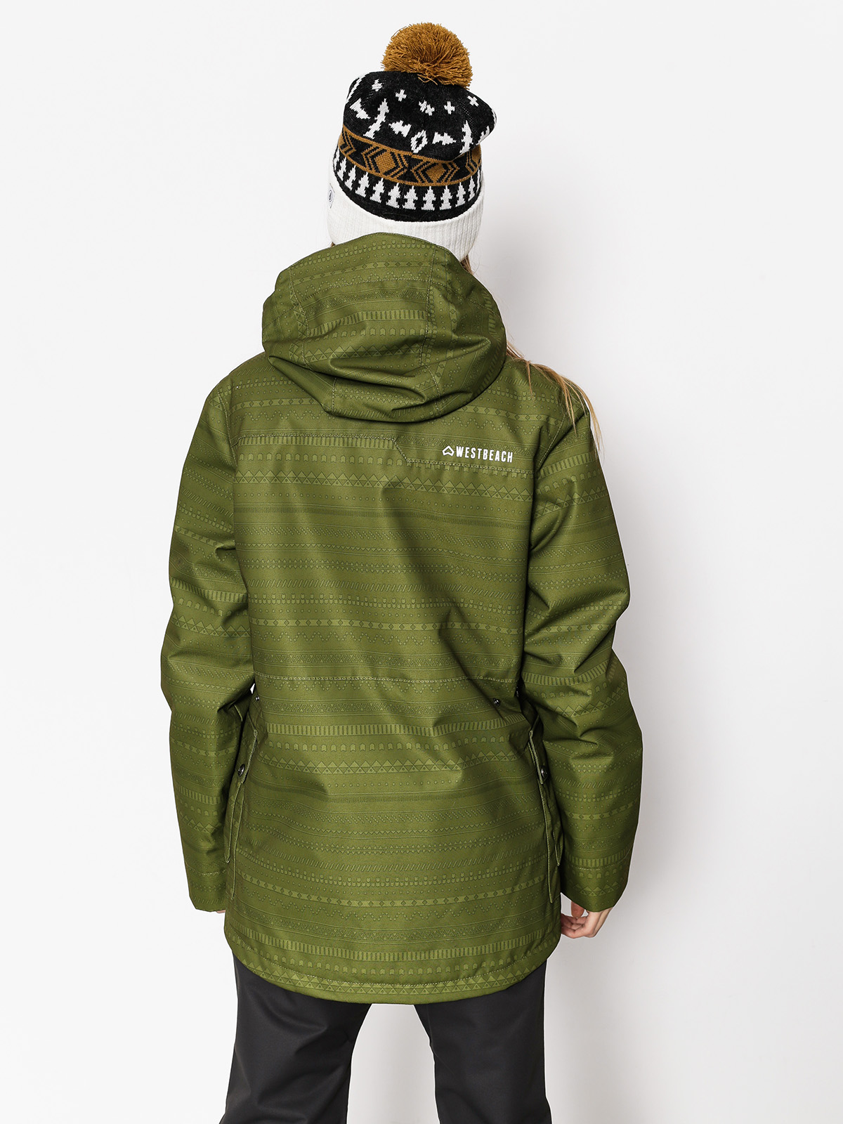 Női Westbeach Crush Jacket Snowboard dzseki (combat green fairisle)