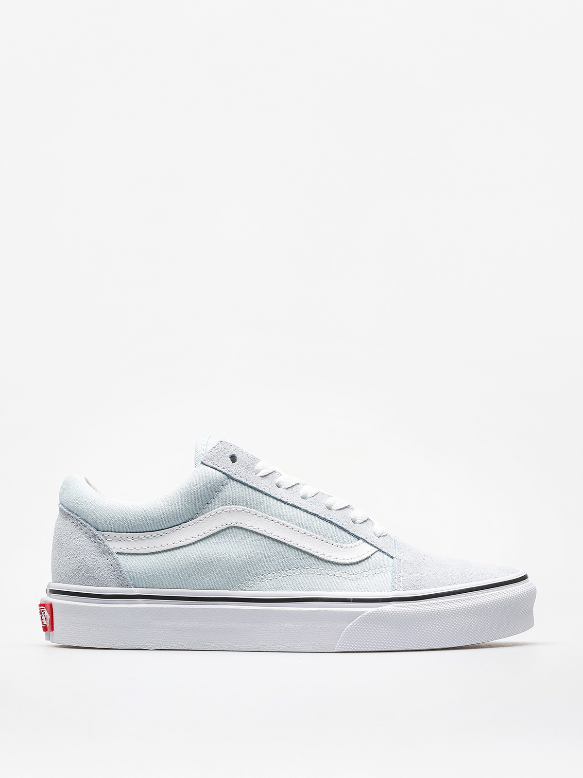 white with blue vans